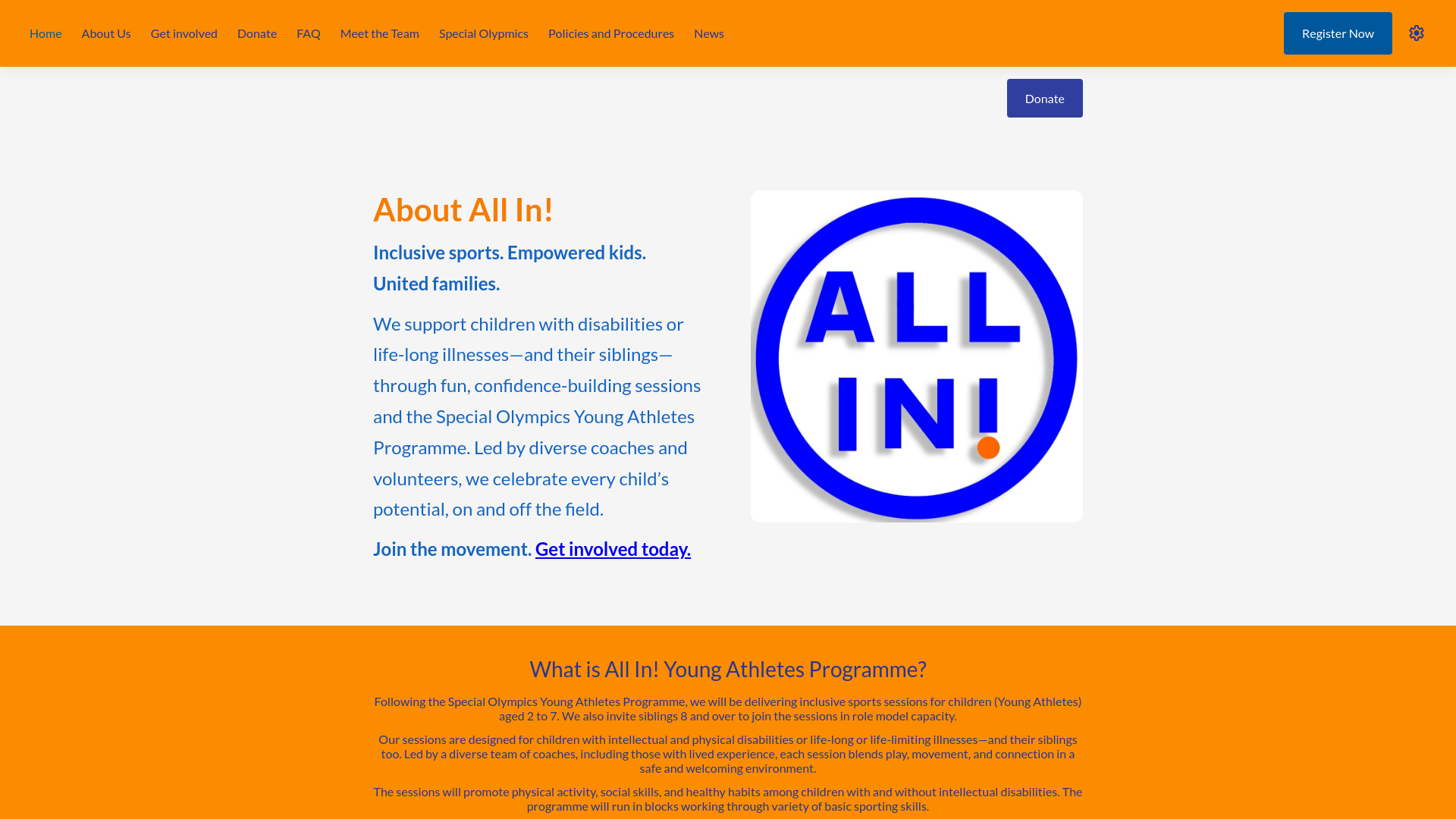 Website screenshot