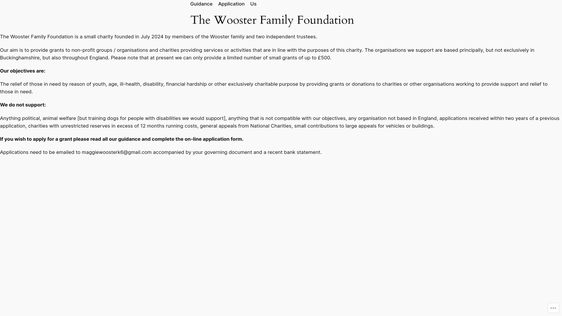Website screenshot