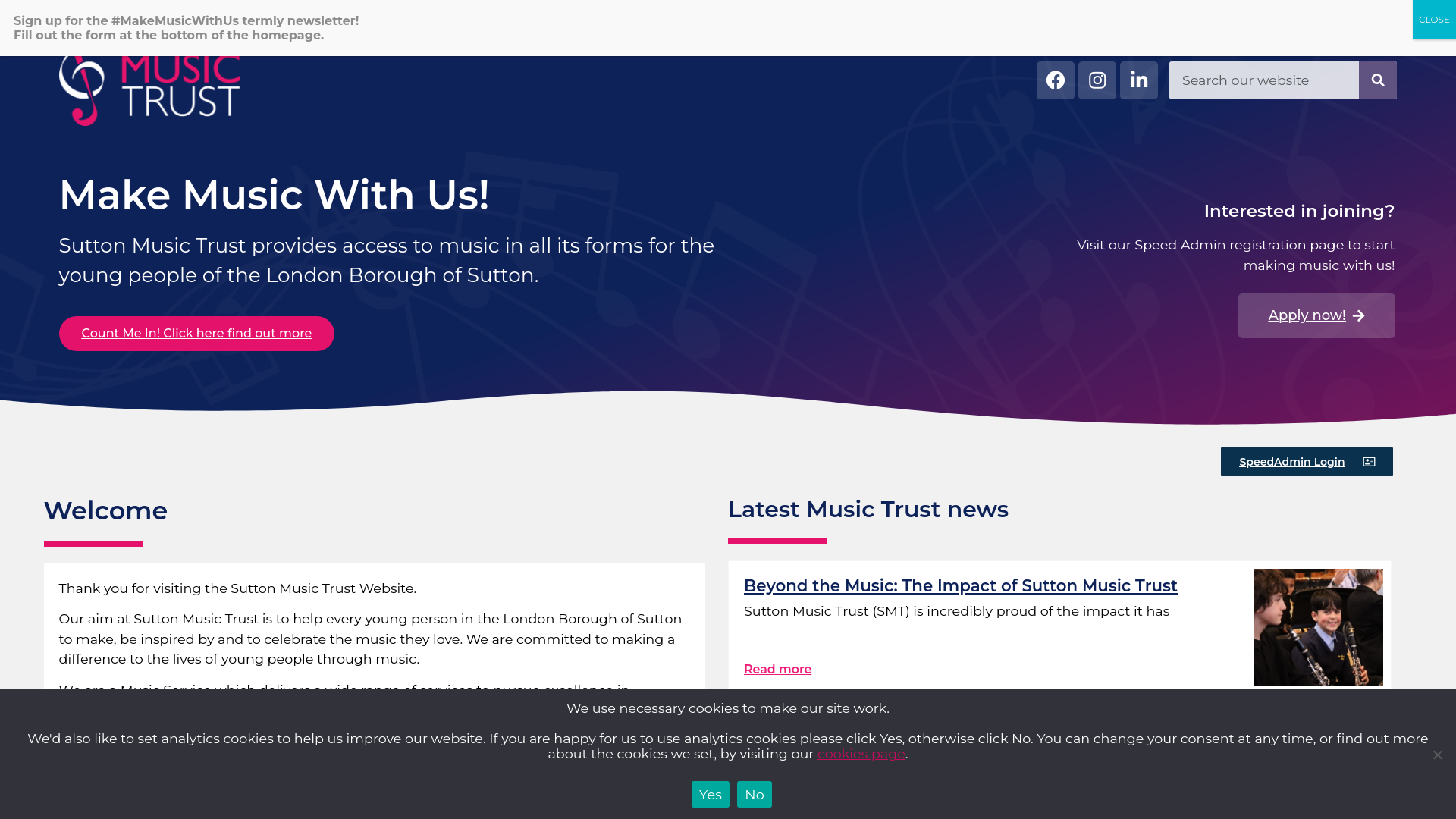 Website screenshot