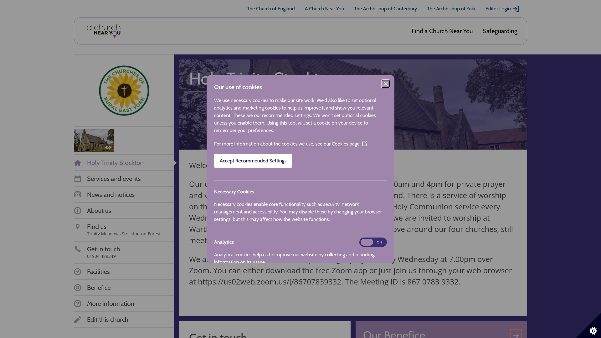 Website screenshot