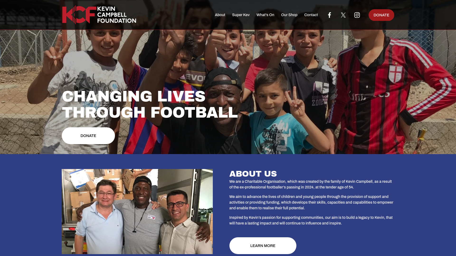 Website screenshot