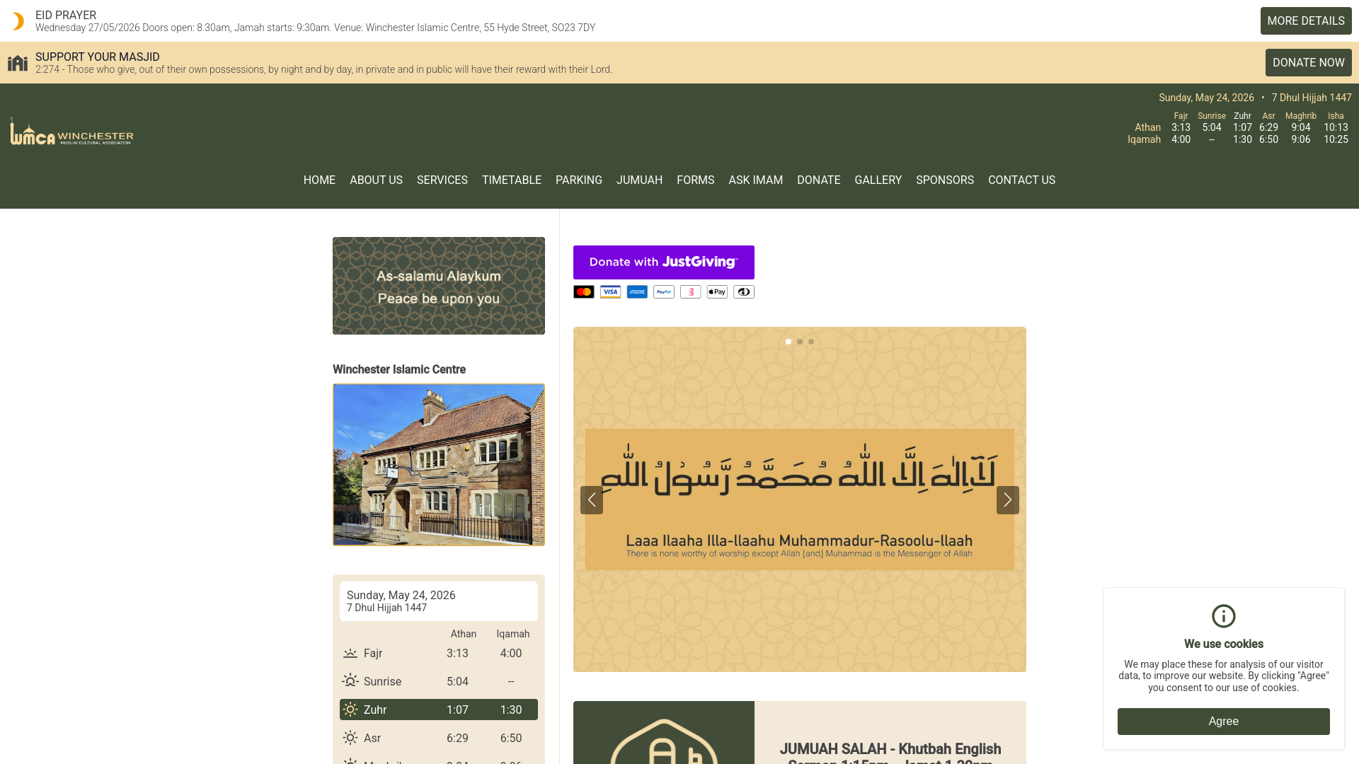 Website screenshot