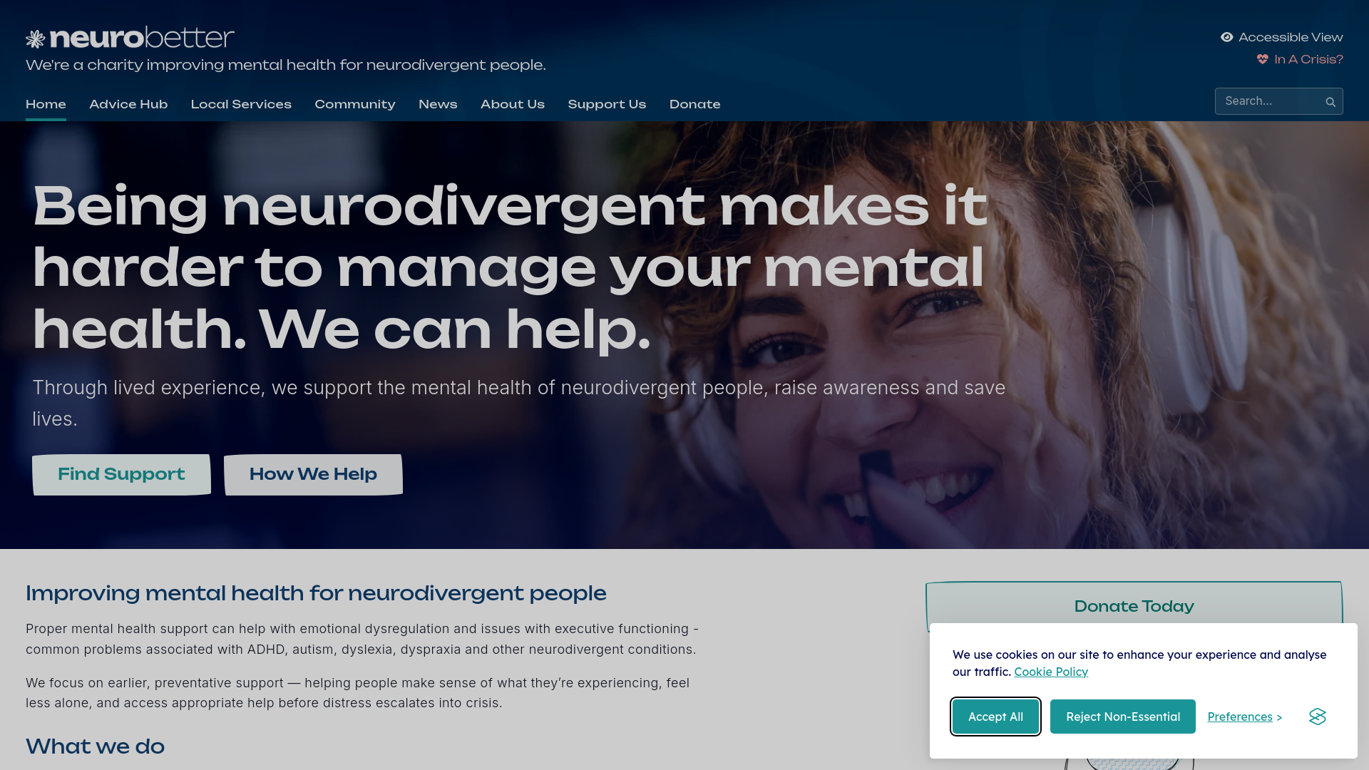 Website screenshot