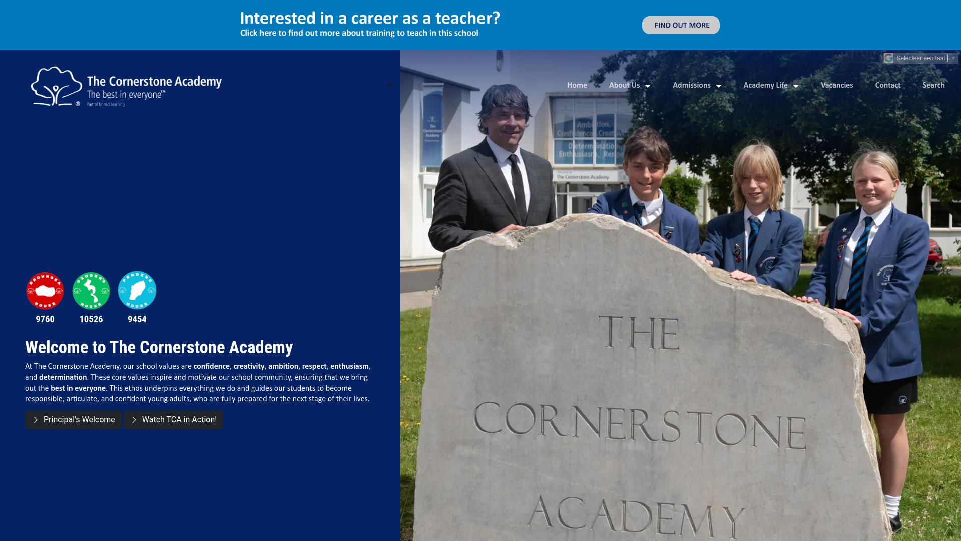 Website screenshot