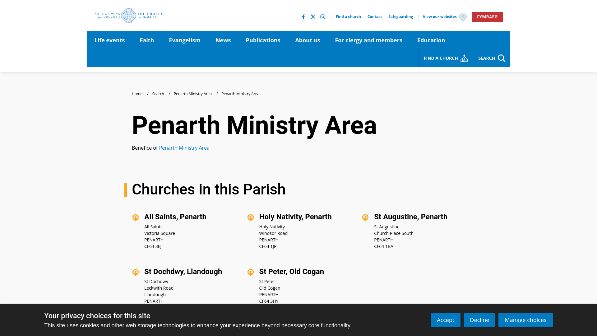 Website screenshot