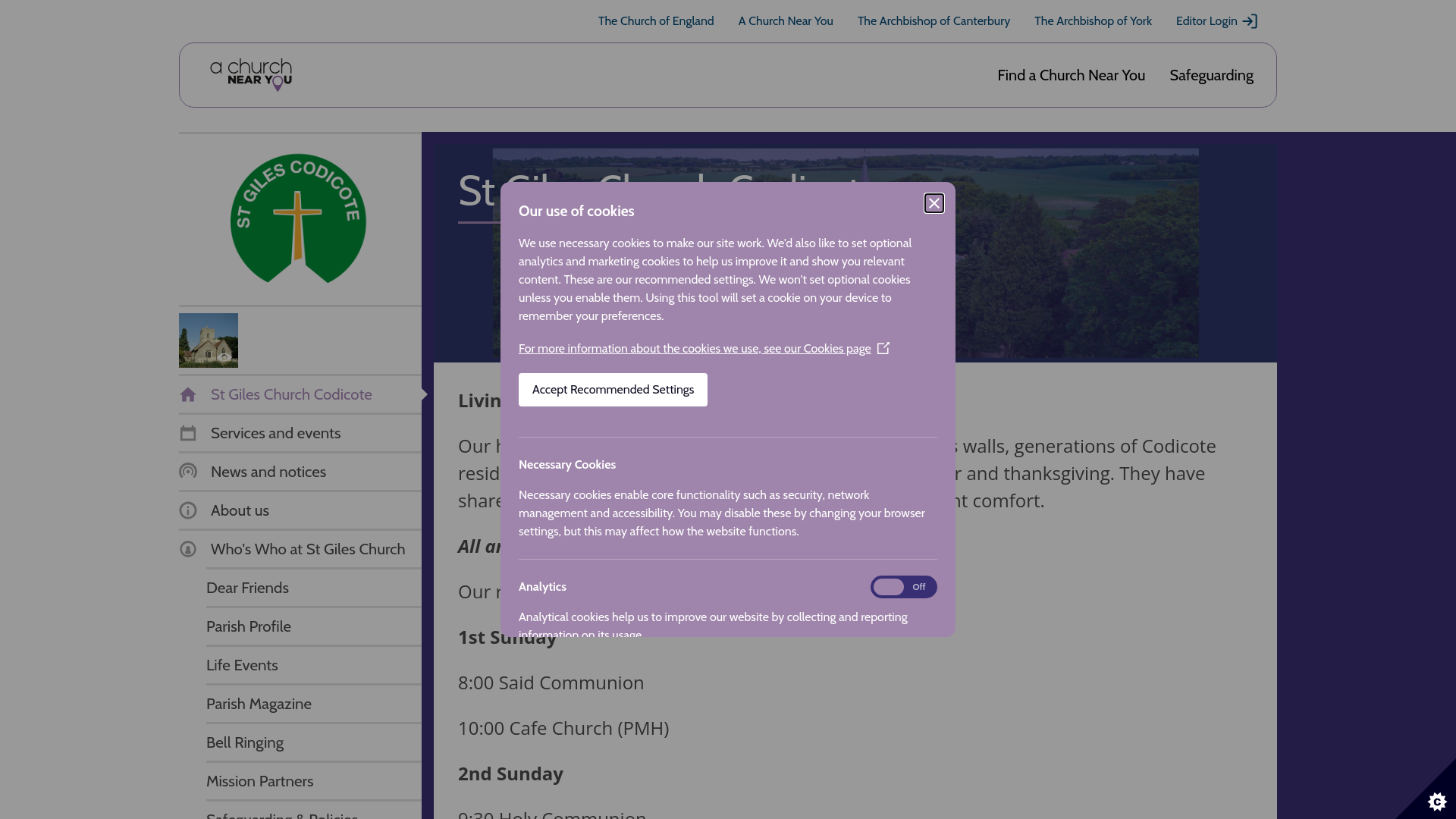 Website screenshot