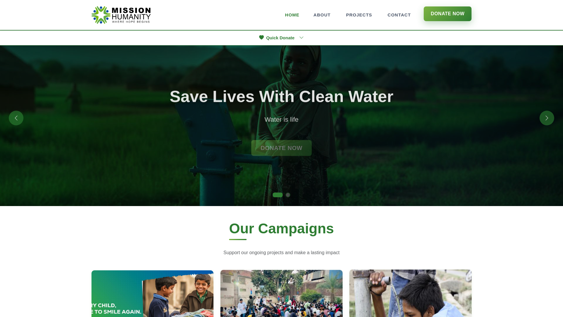 Website screenshot