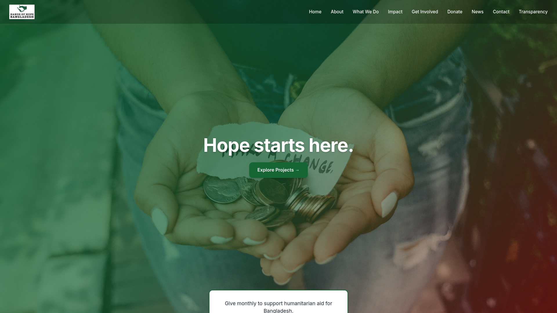 Website screenshot