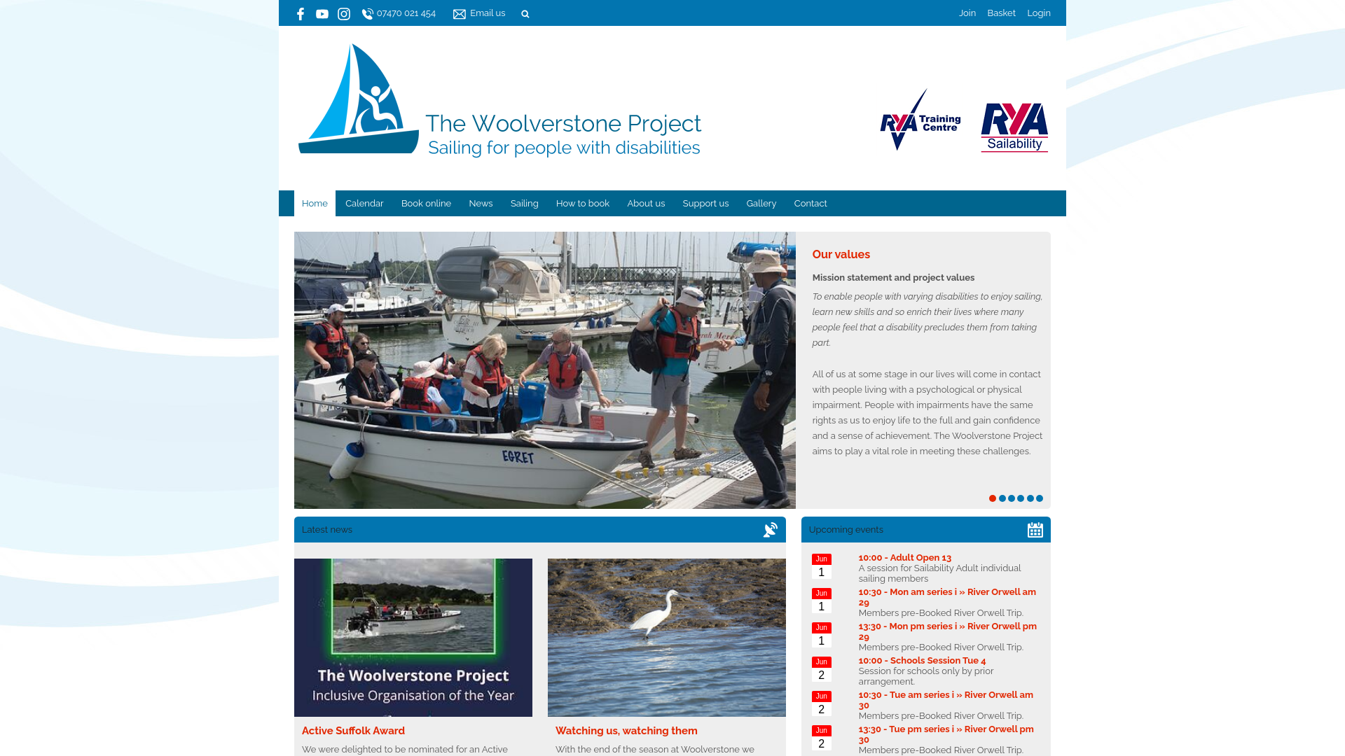 Website screenshot