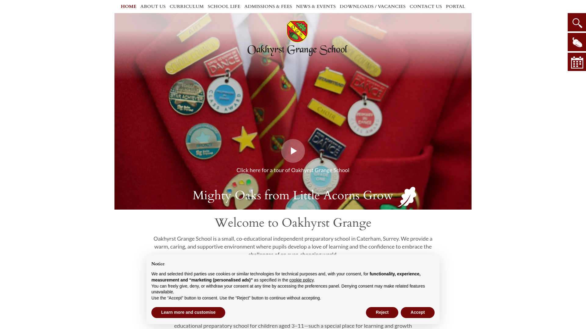 Website screenshot