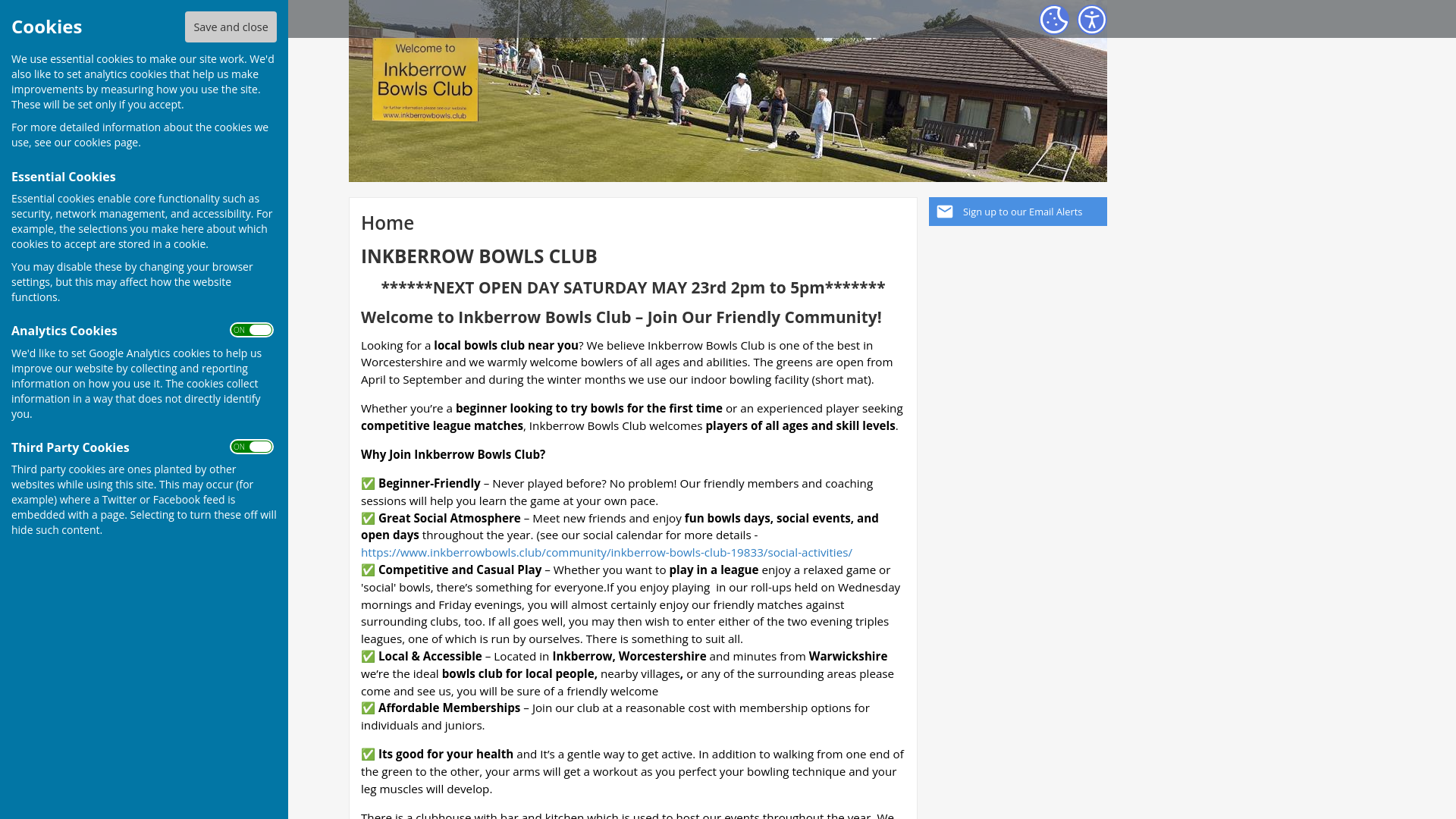 Website screenshot