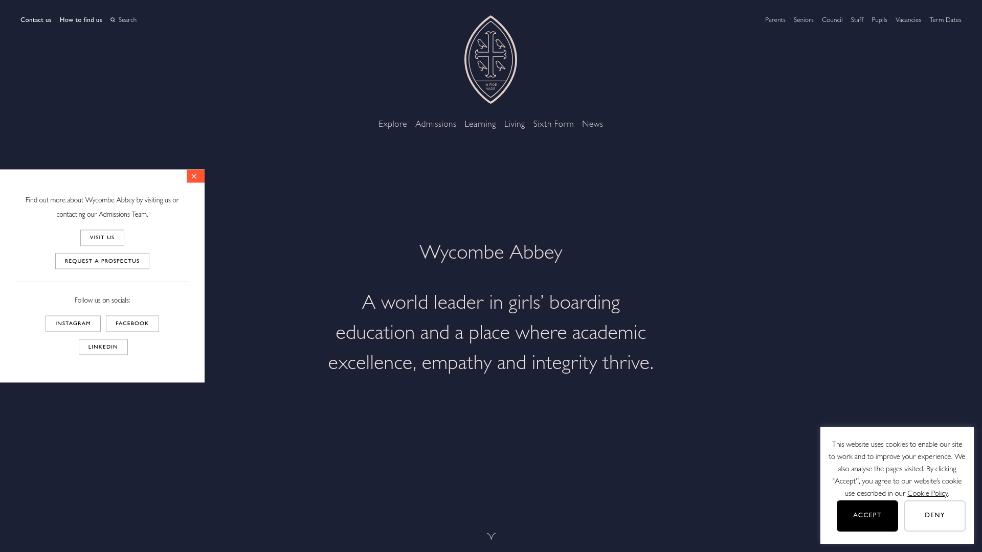 Website screenshot