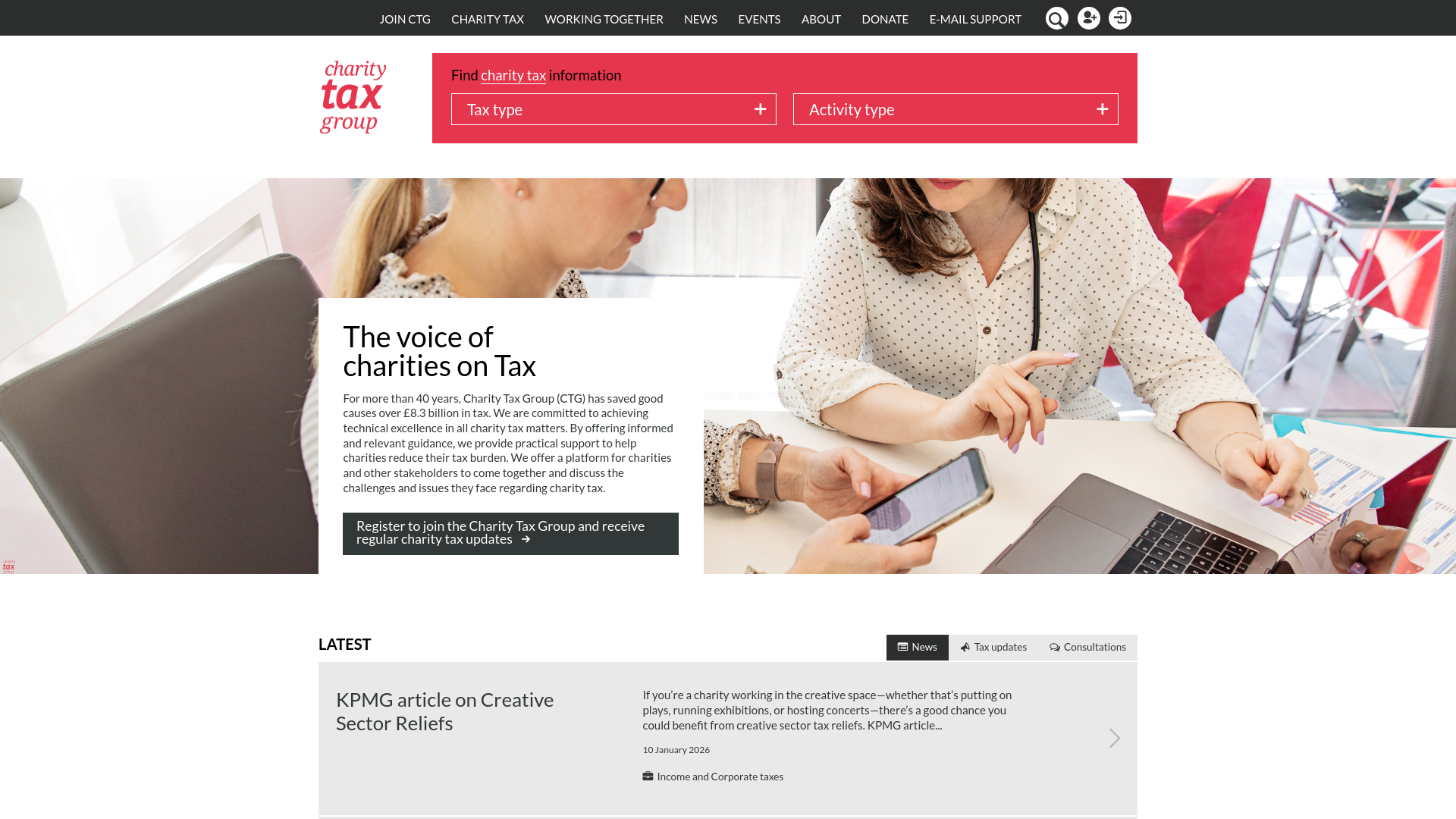 Website screenshot