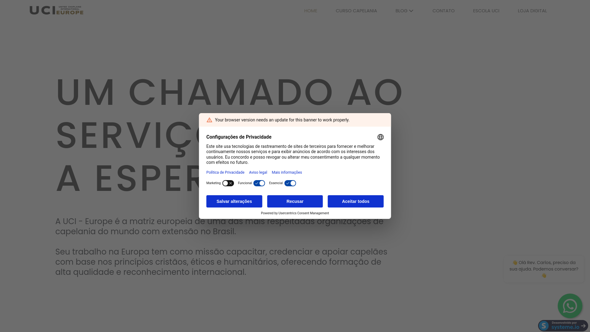 Website screenshot