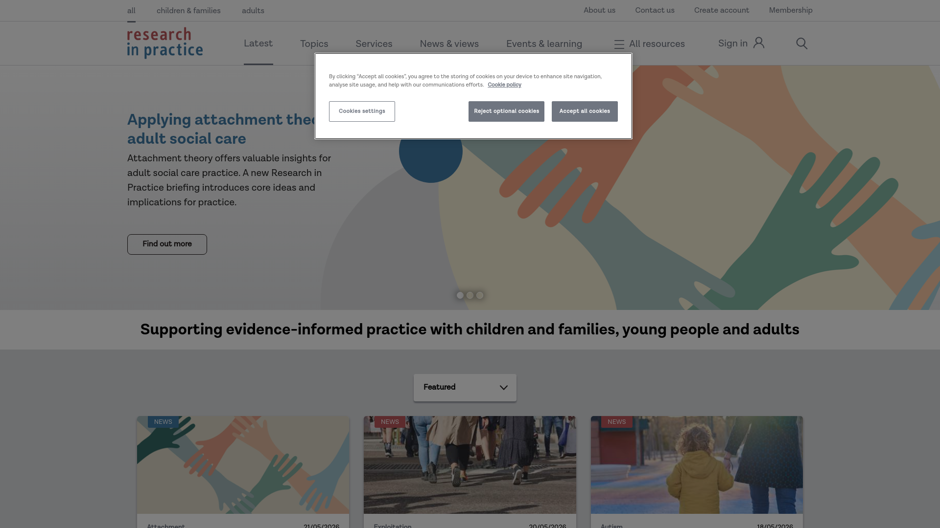 Website screenshot