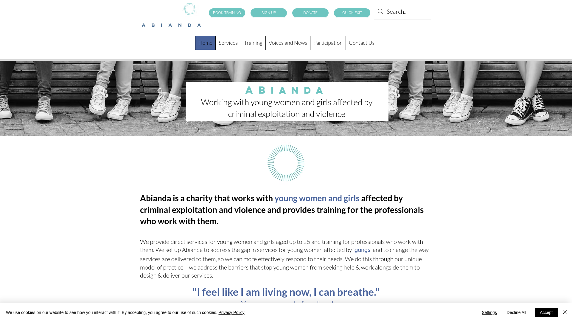 Website screenshot