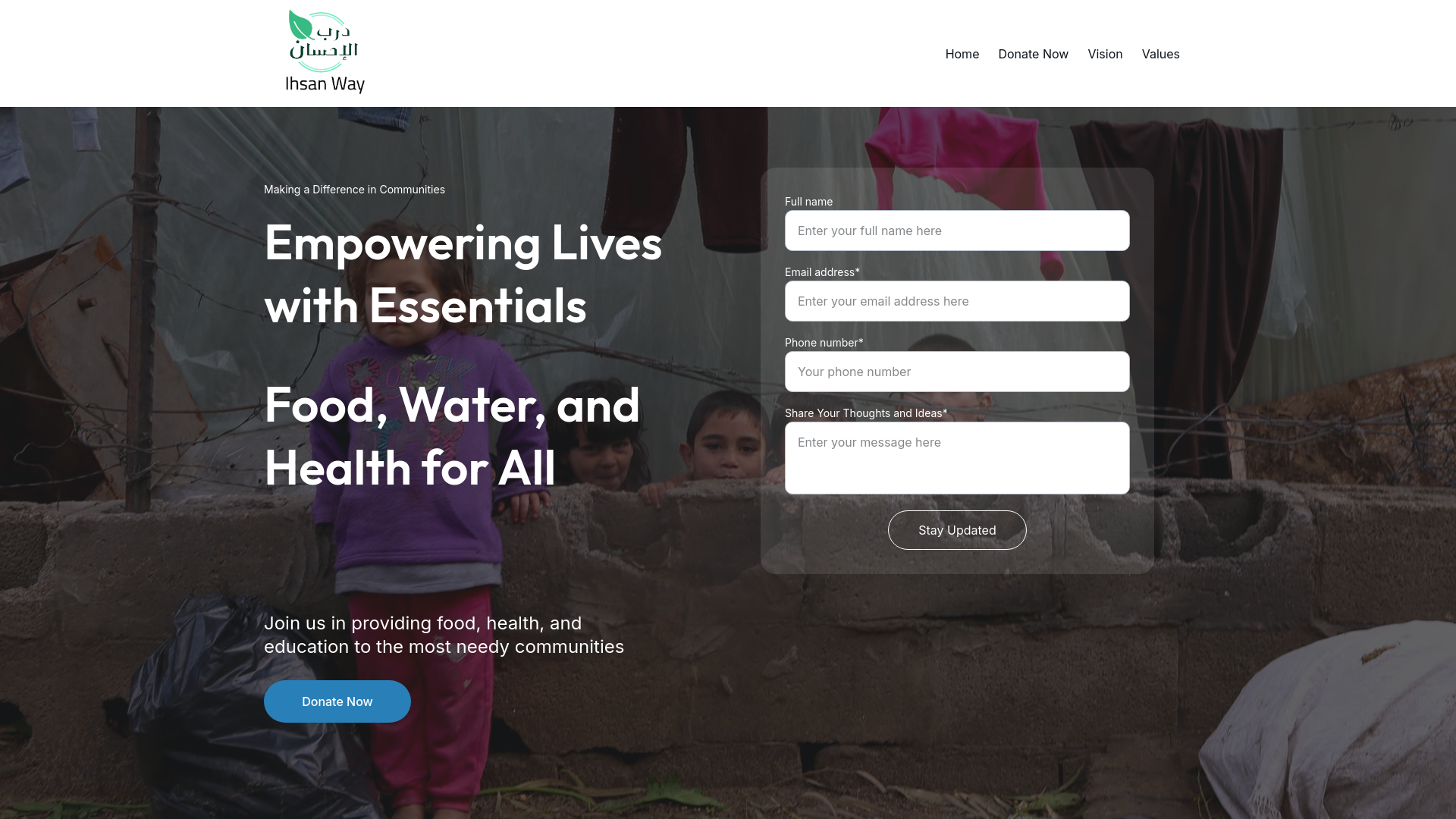 Website screenshot
