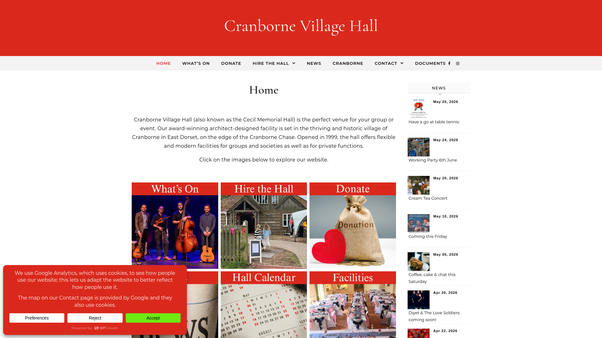 Website screenshot