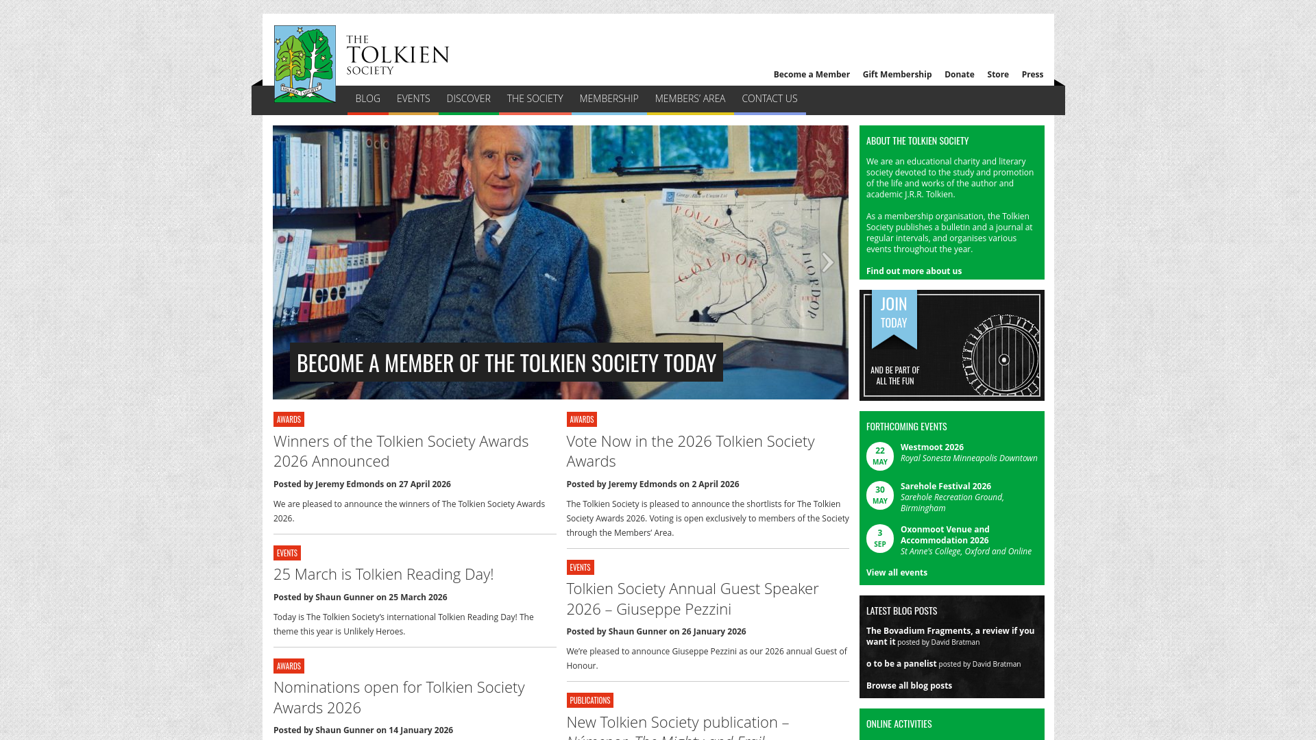 Website screenshot