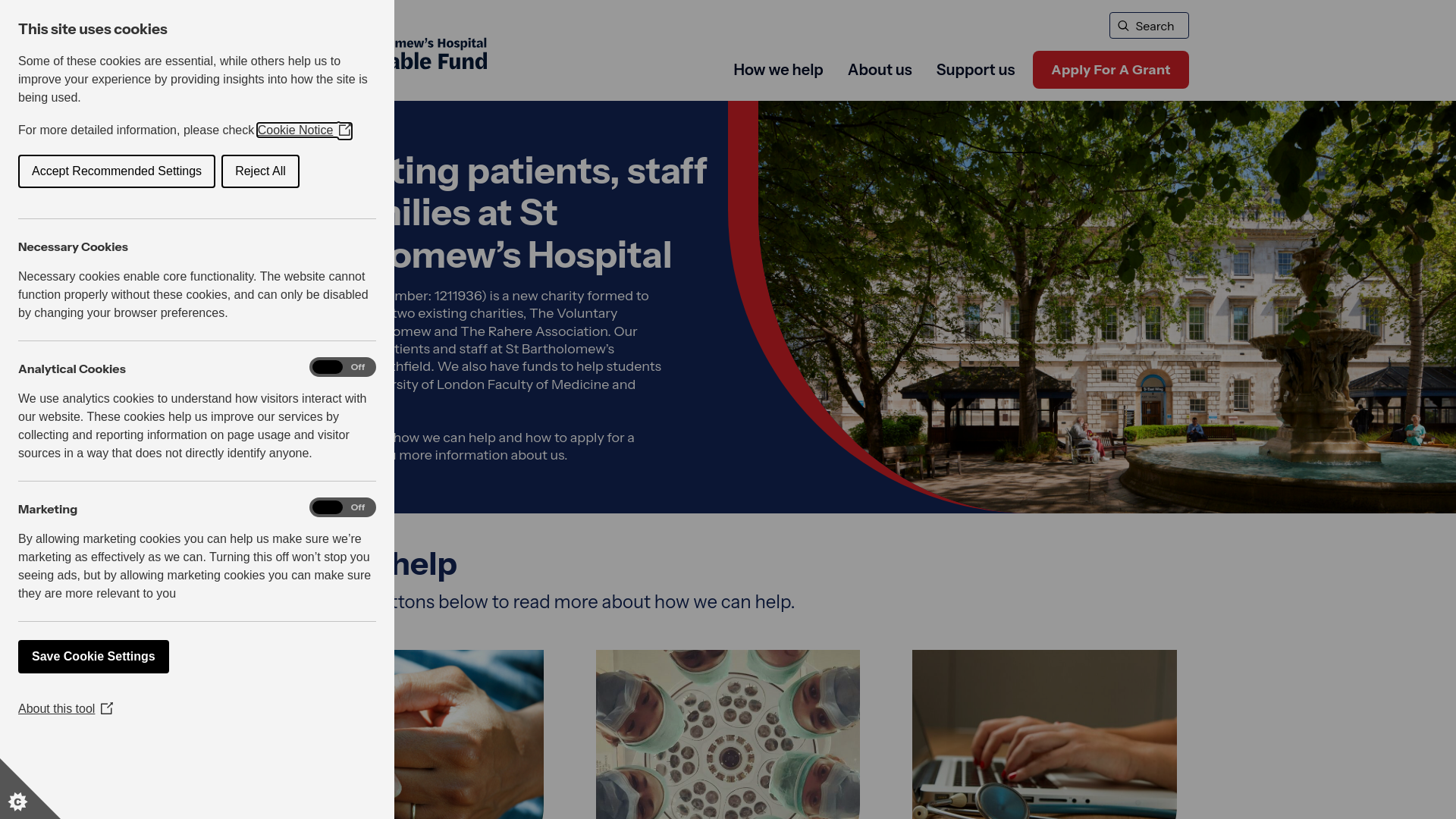 Website screenshot