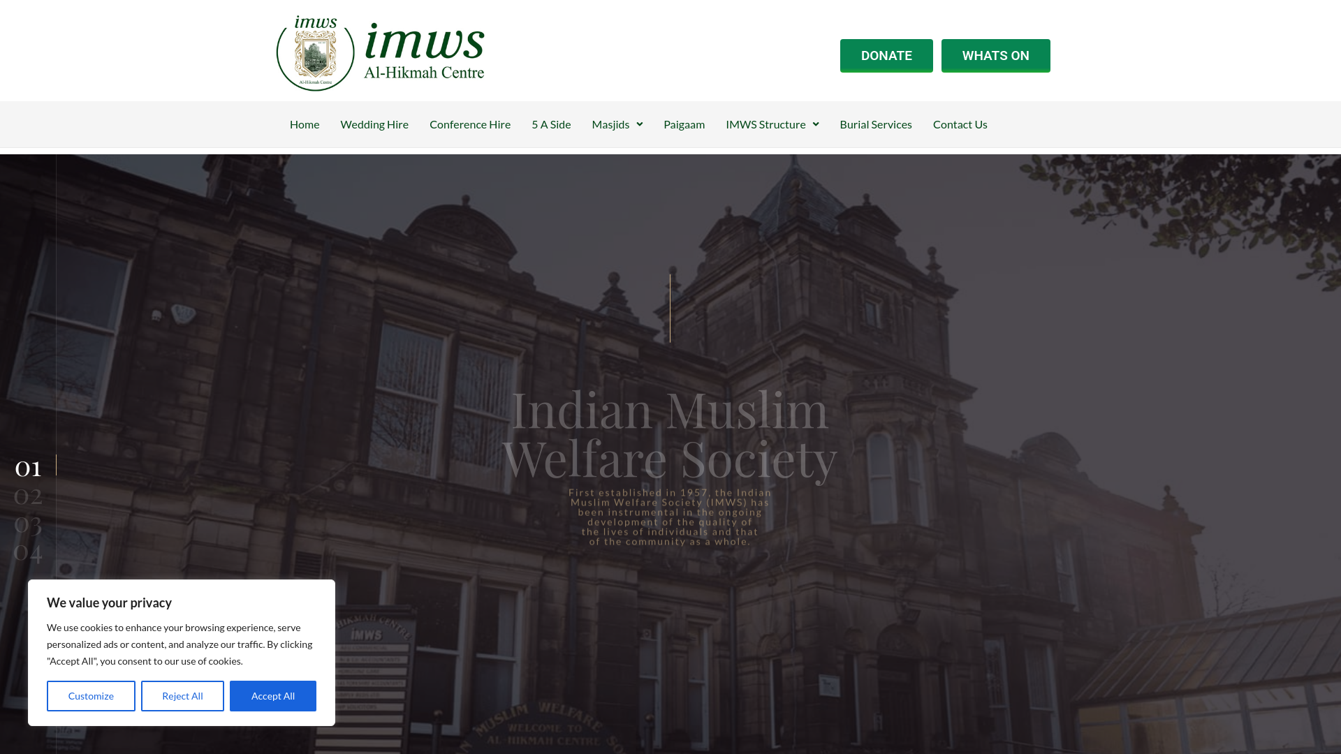 Website screenshot
