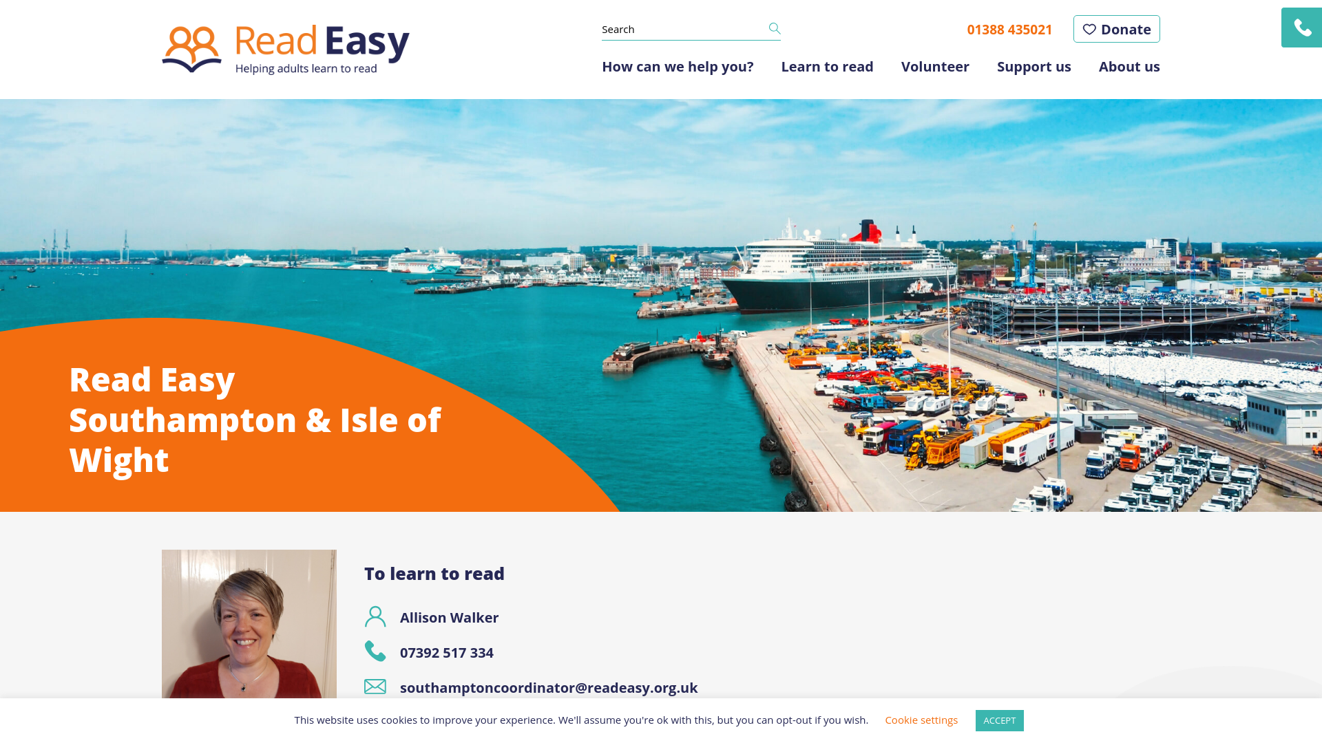 Website screenshot