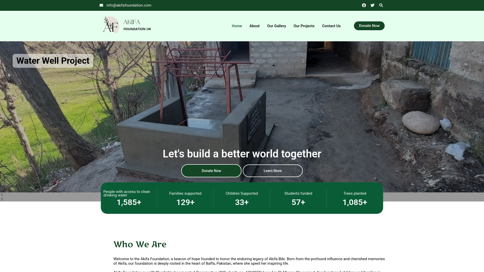 Website screenshot