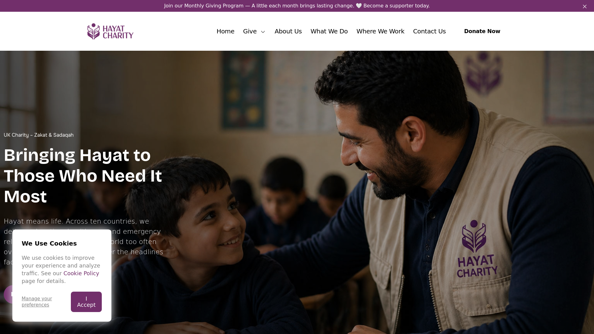 Website screenshot