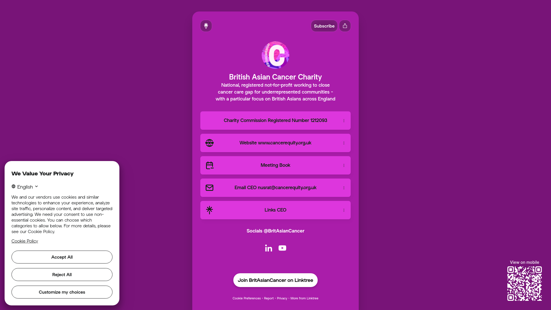 Website screenshot
