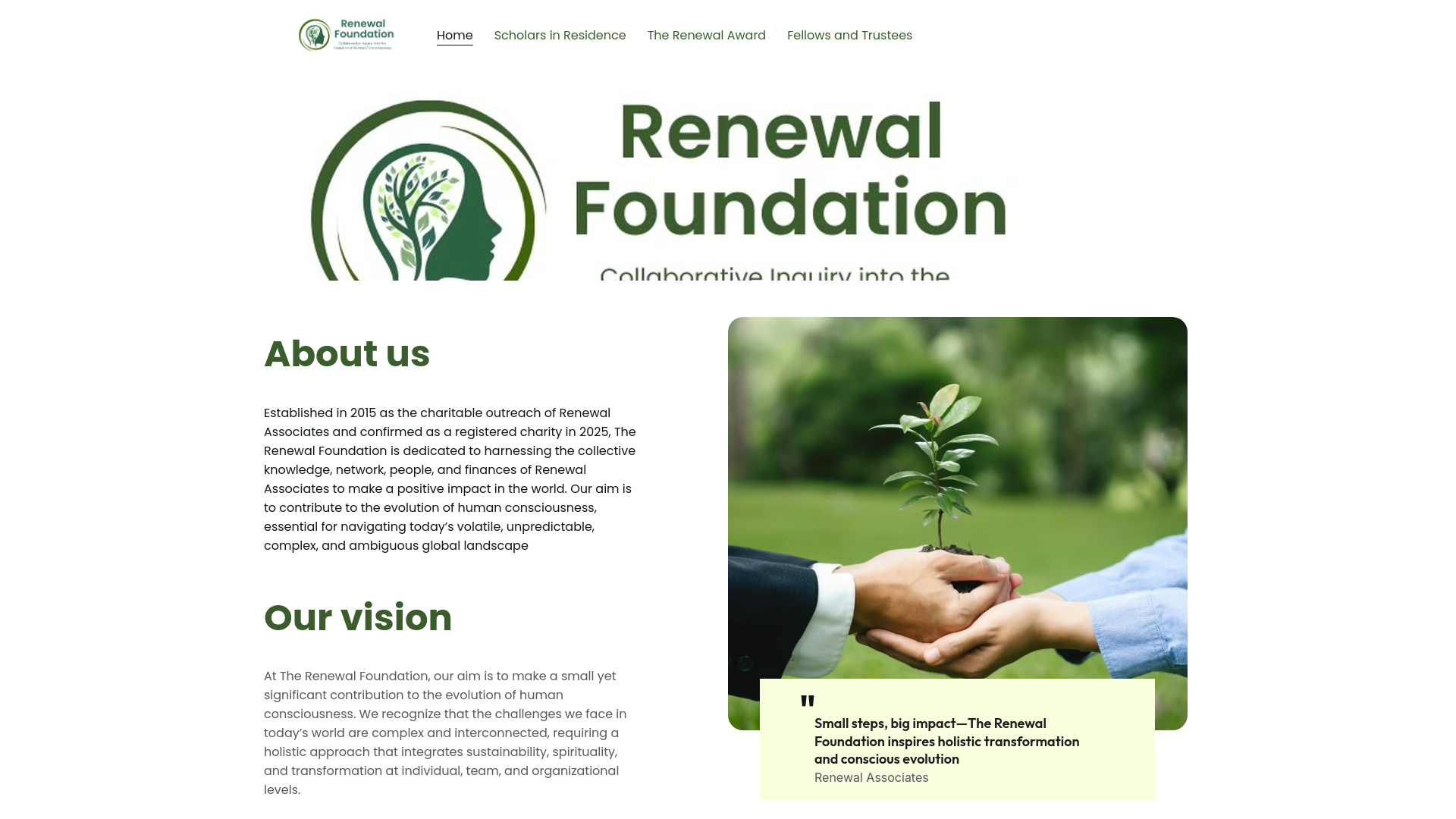 Website screenshot