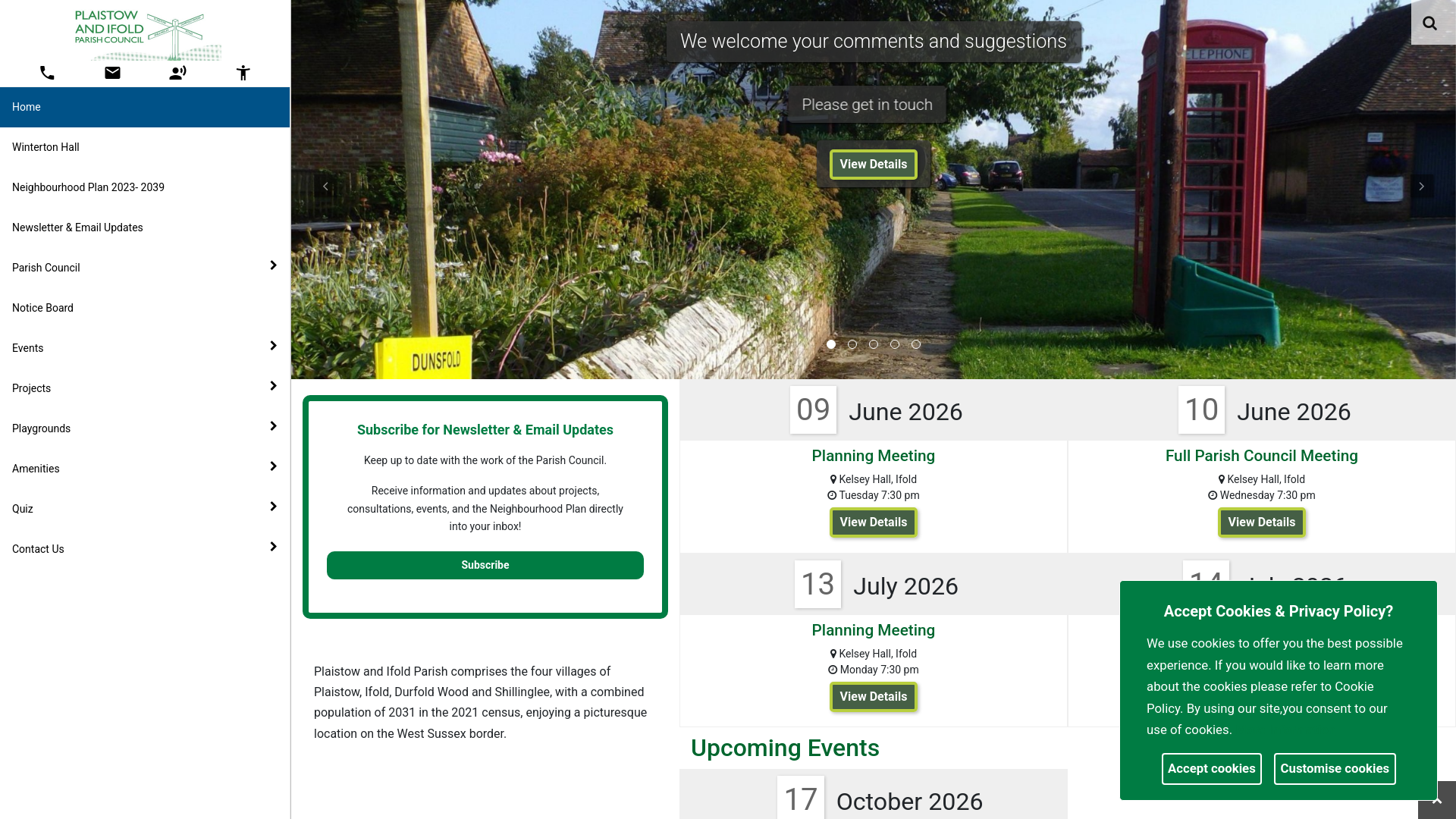 Website screenshot