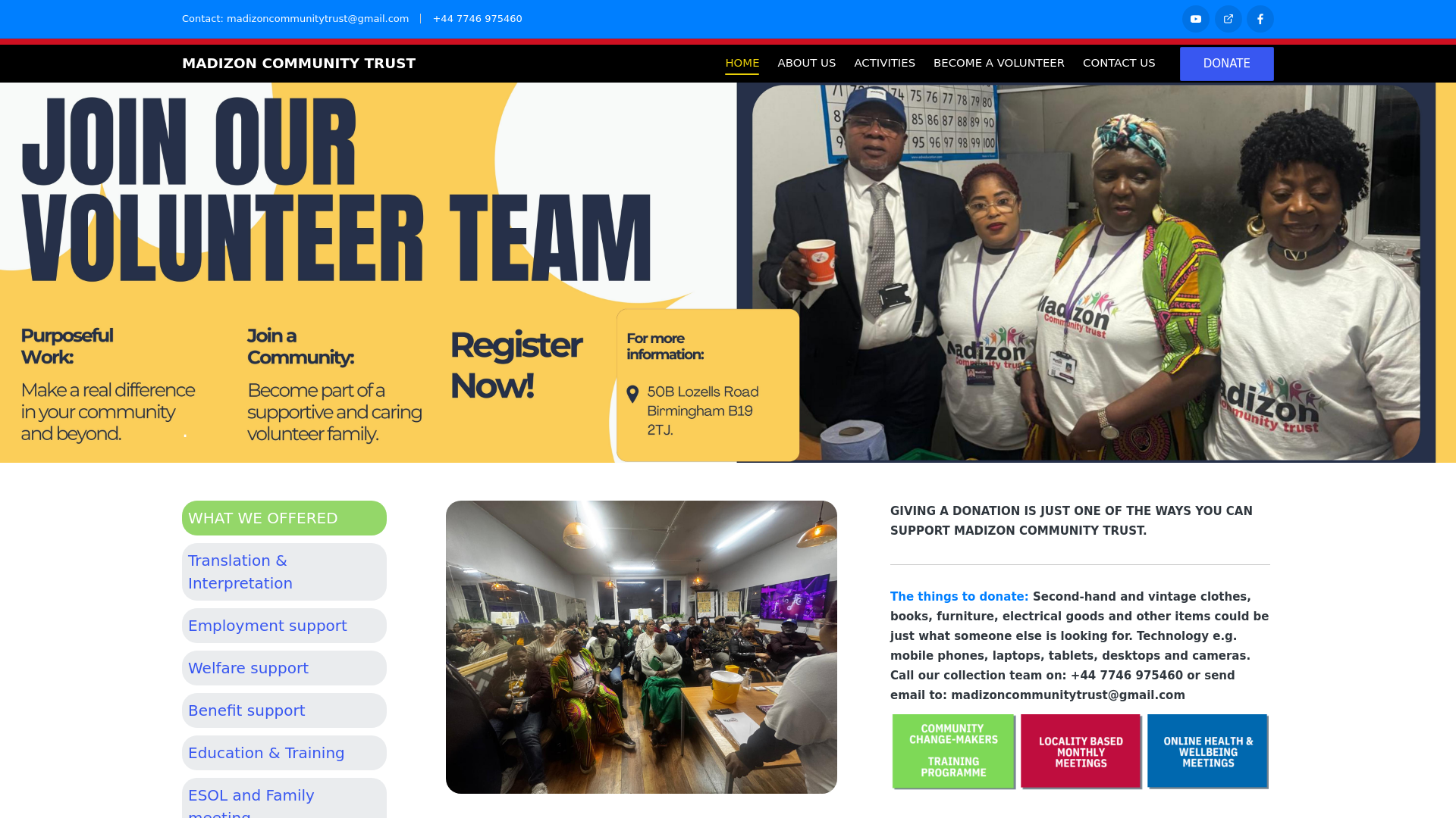 Website screenshot