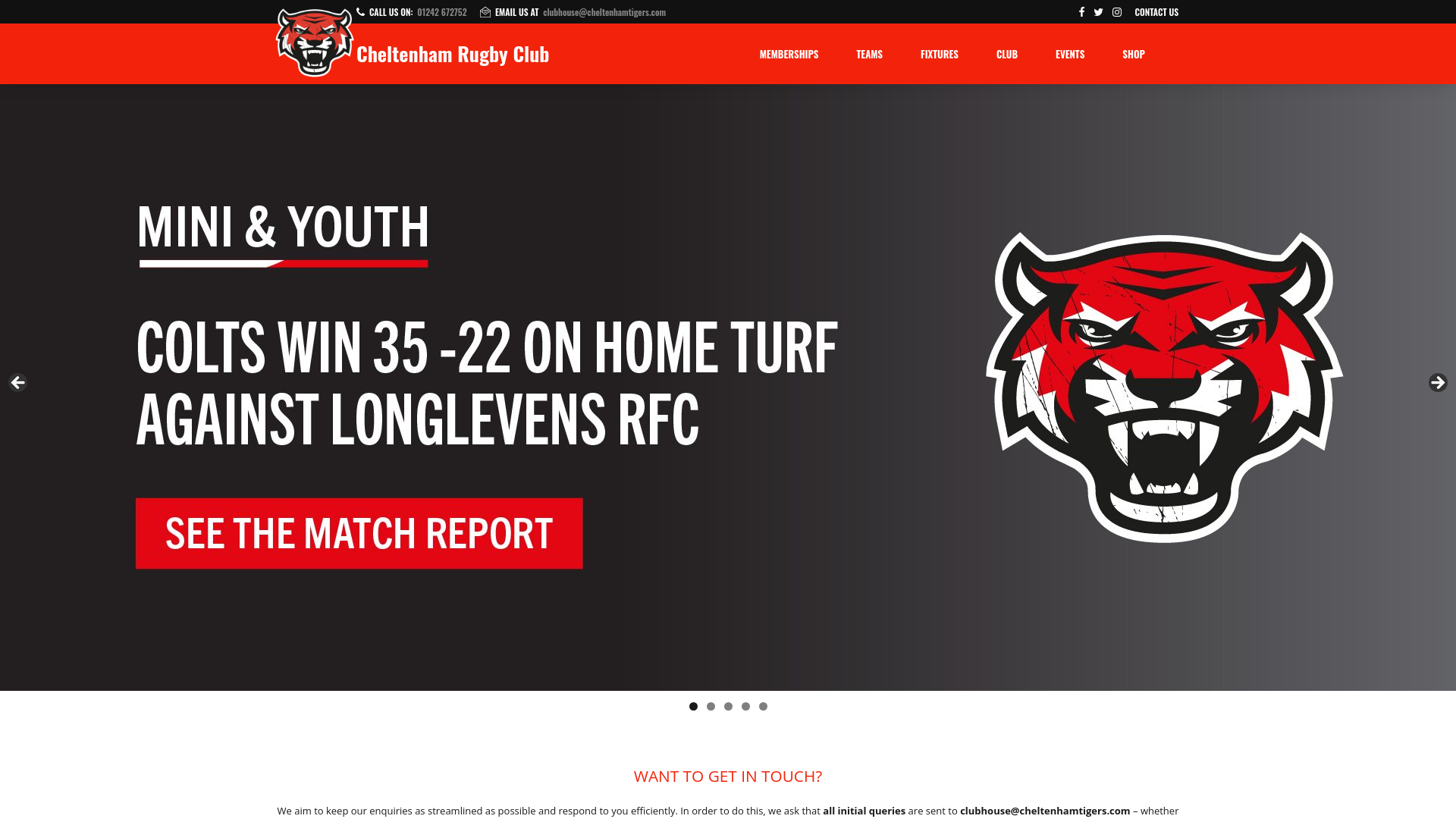 Website screenshot