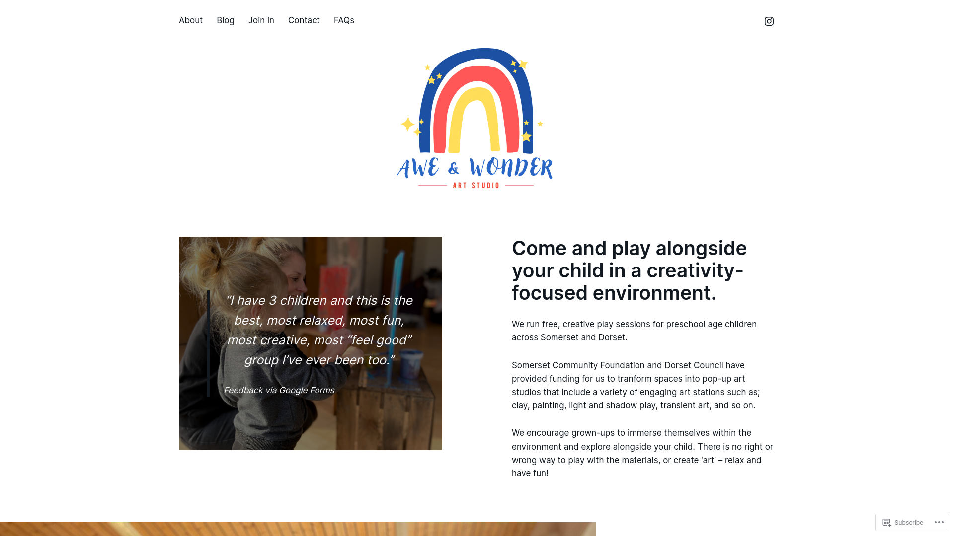 Website screenshot