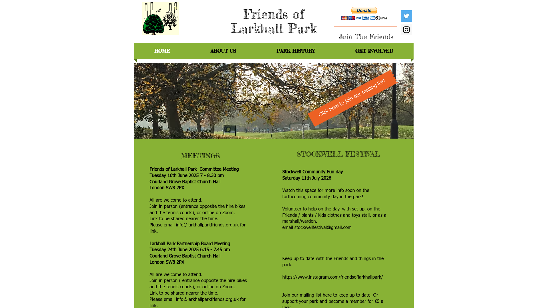 Website screenshot