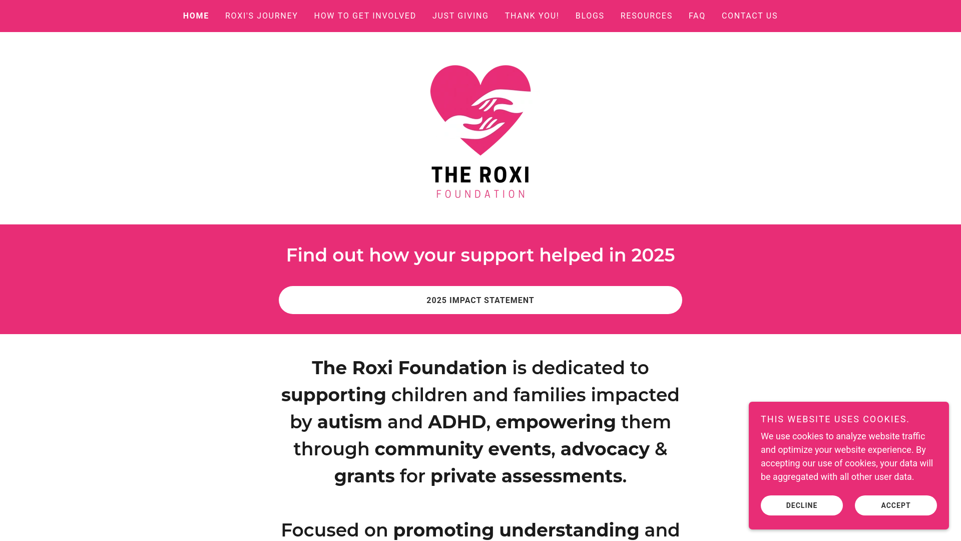 Website screenshot