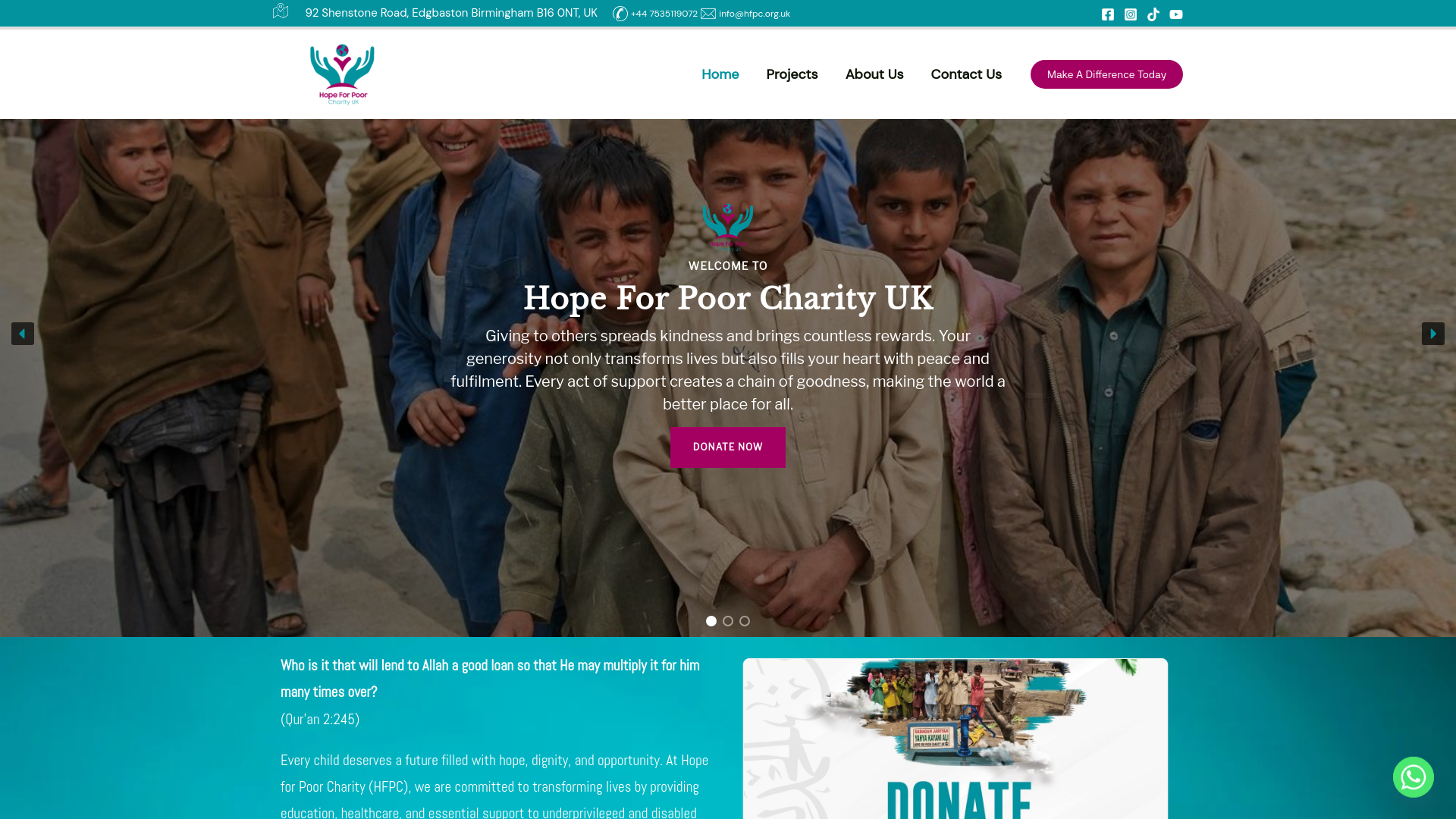 Website screenshot