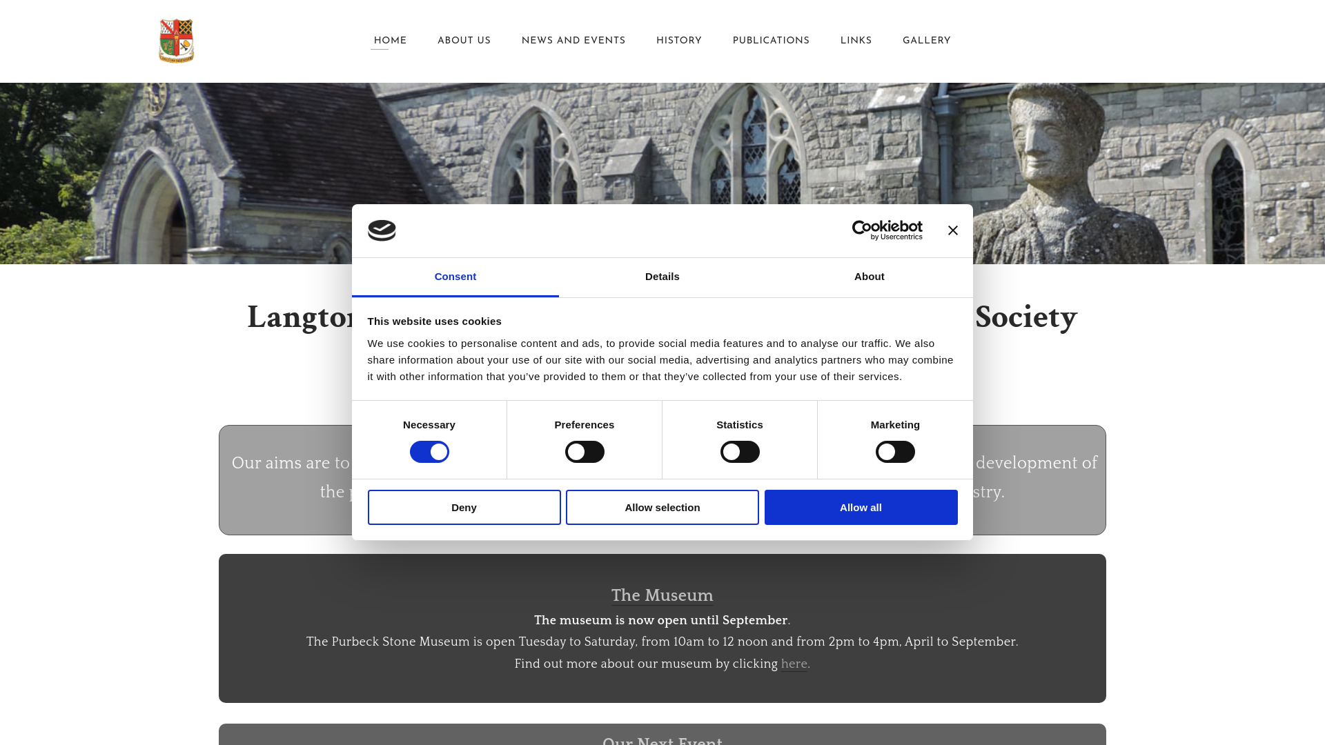 Website screenshot
