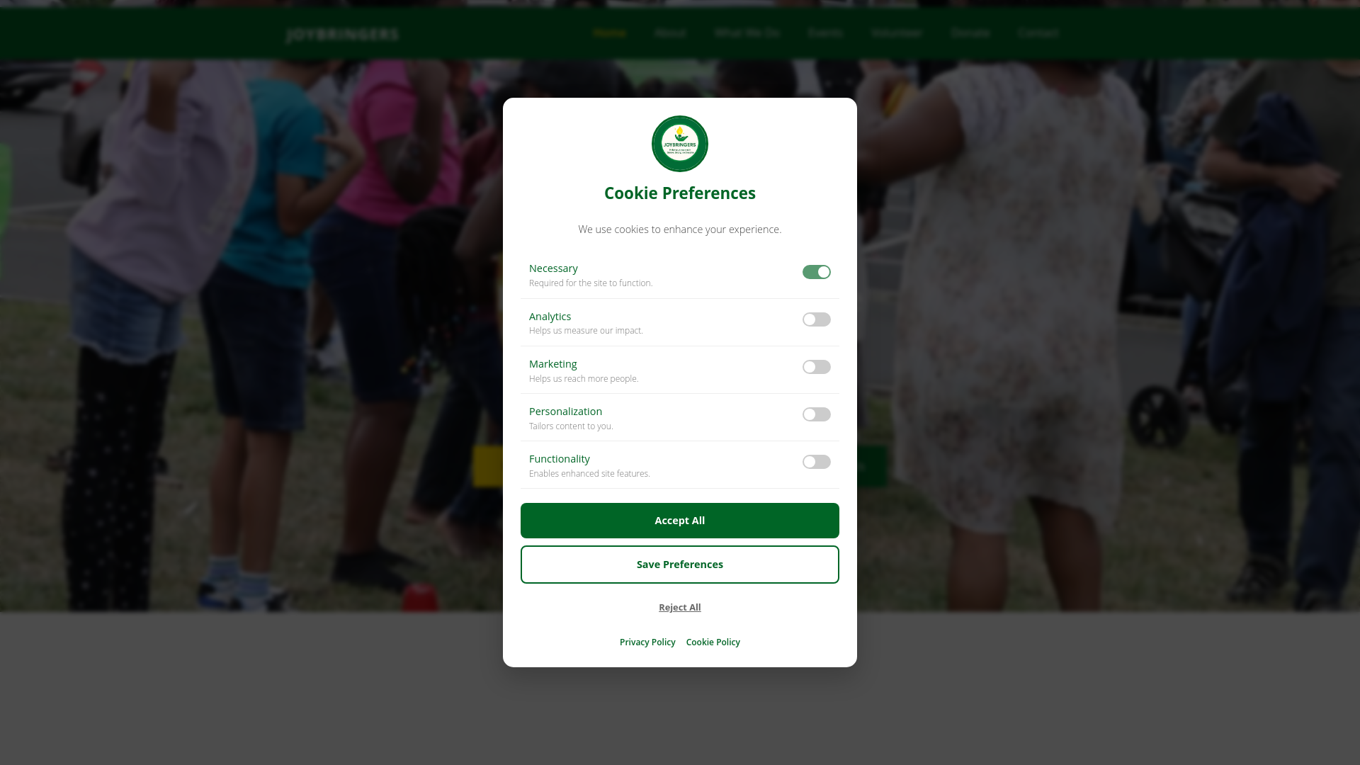 Website screenshot