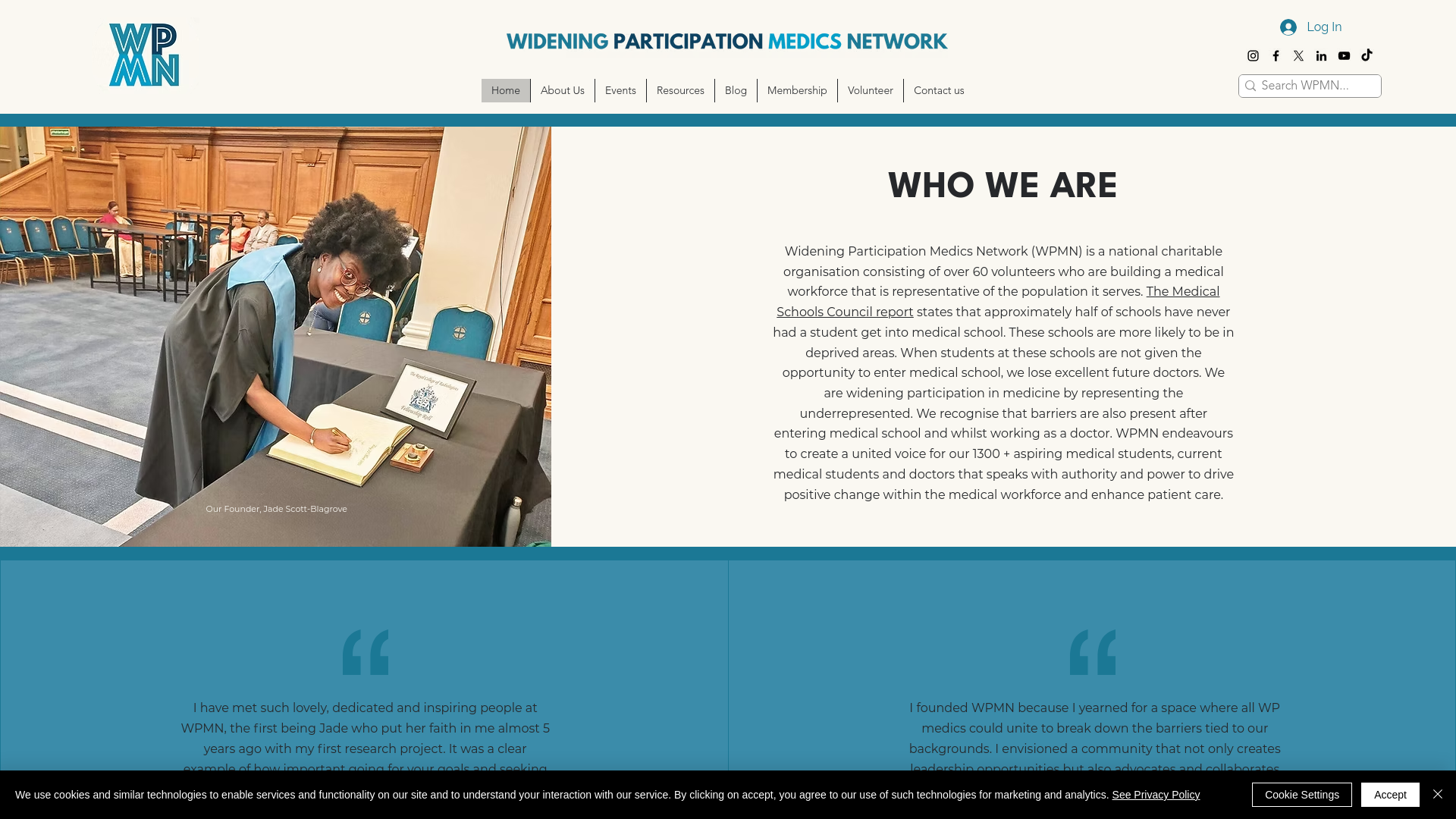 Website screenshot