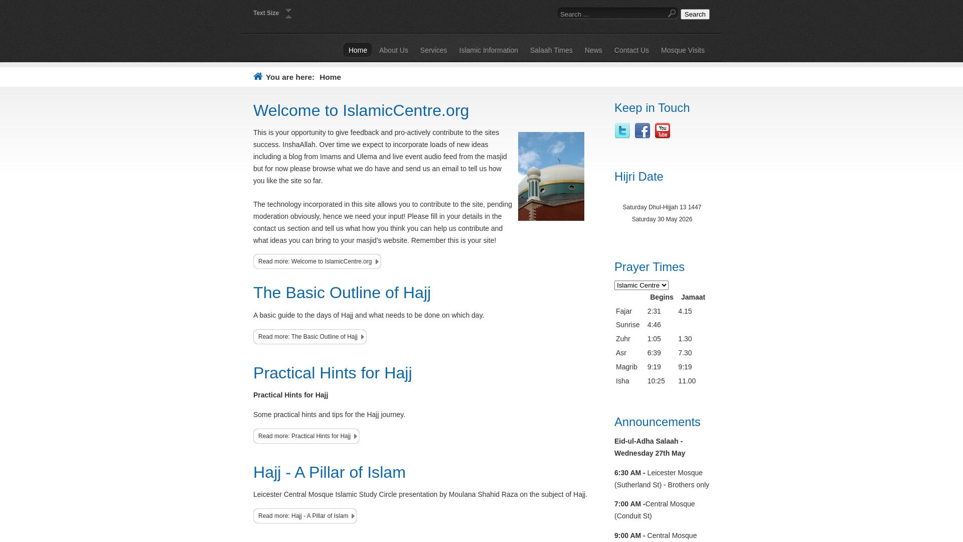 Website screenshot