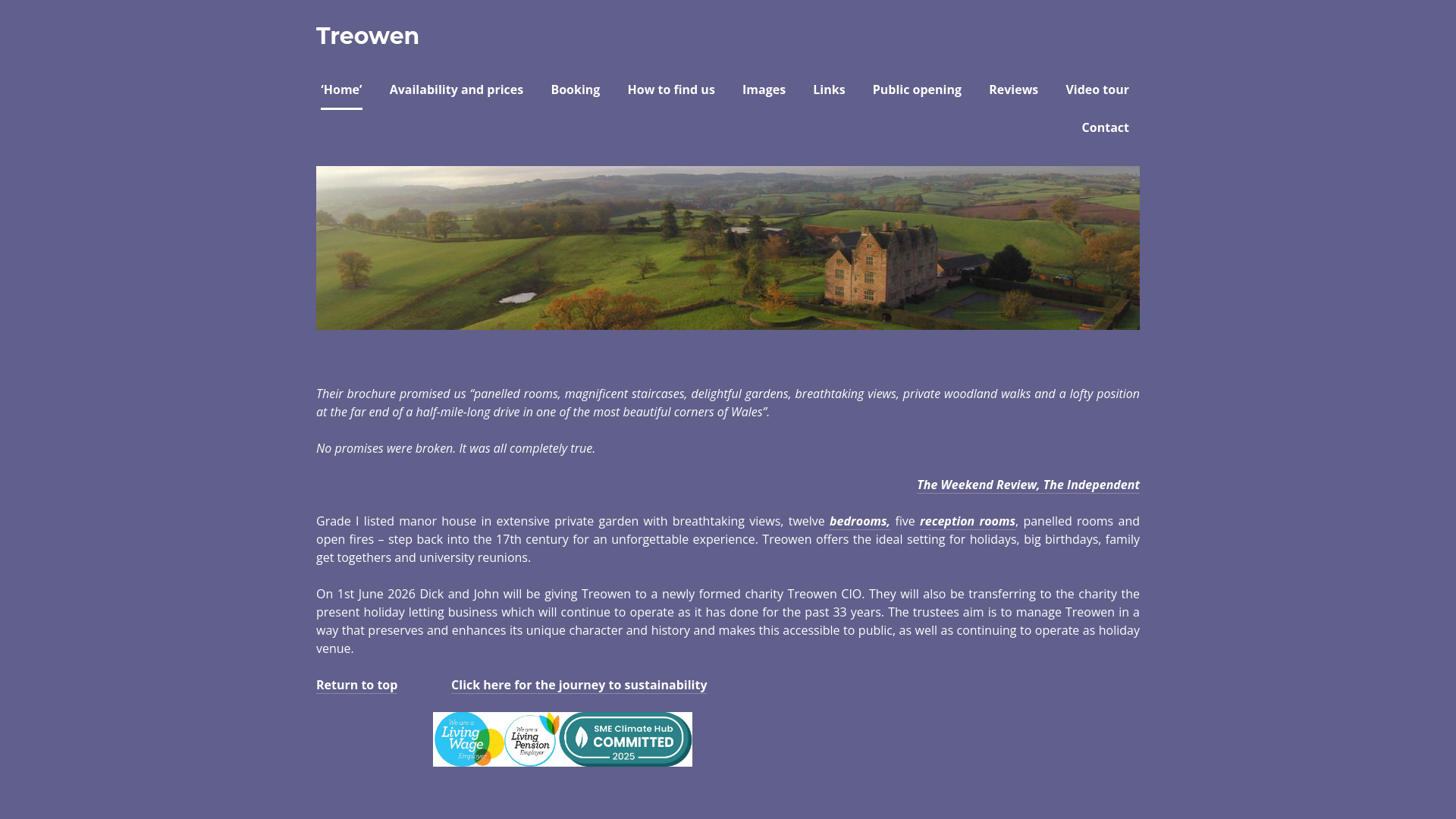 Website screenshot