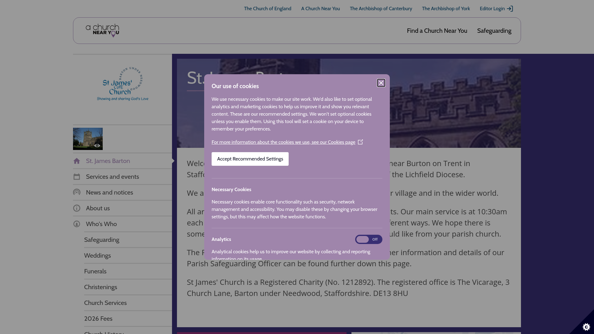 Website screenshot