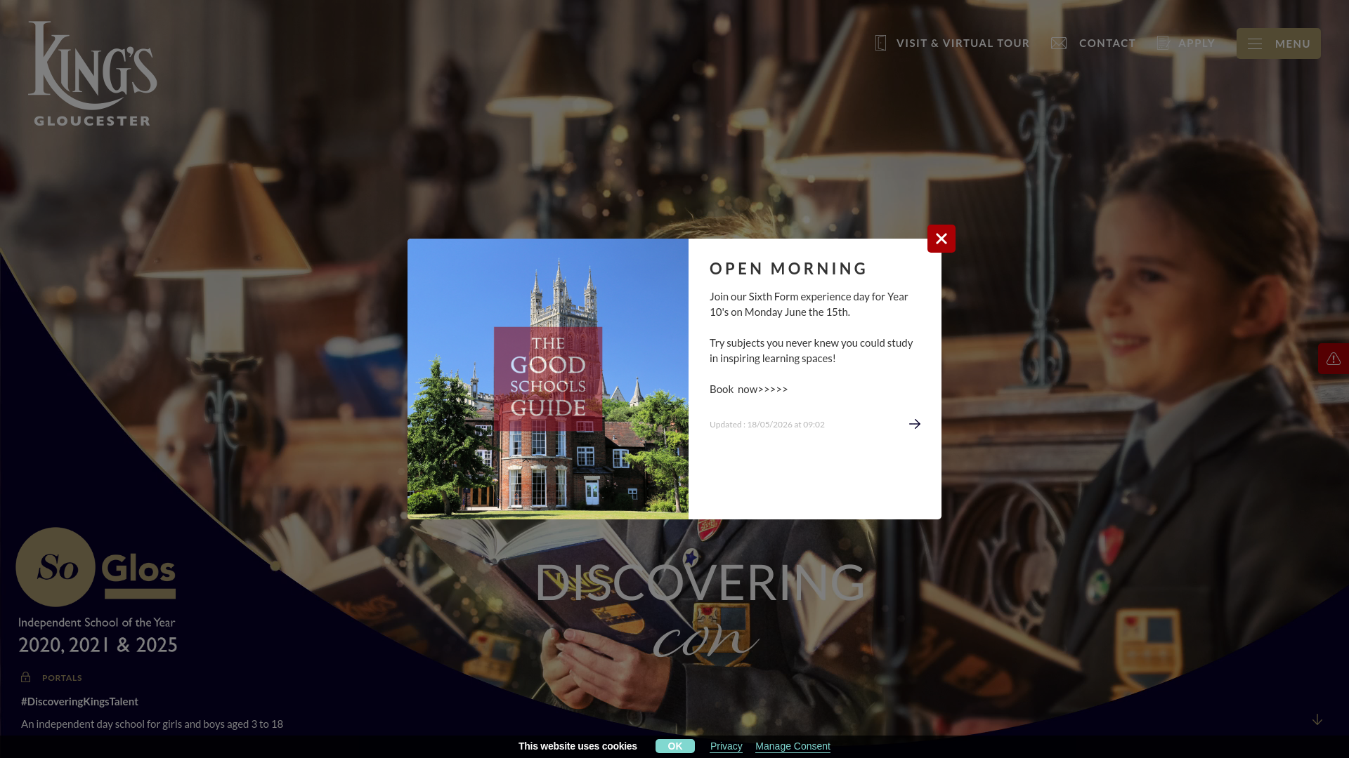 Website screenshot
