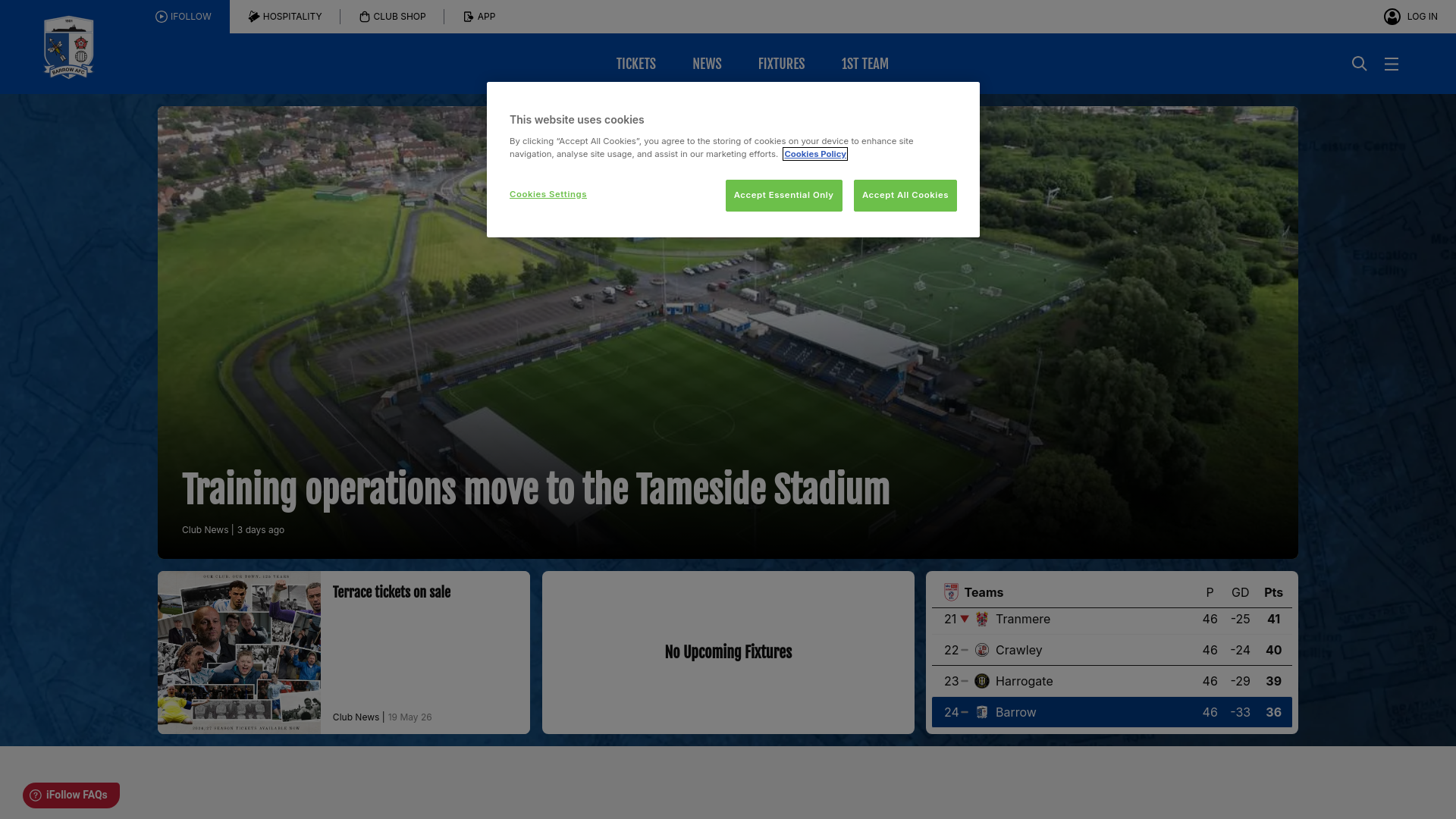 Website screenshot