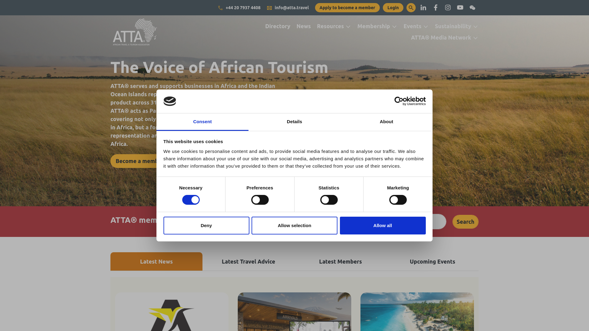 Website screenshot