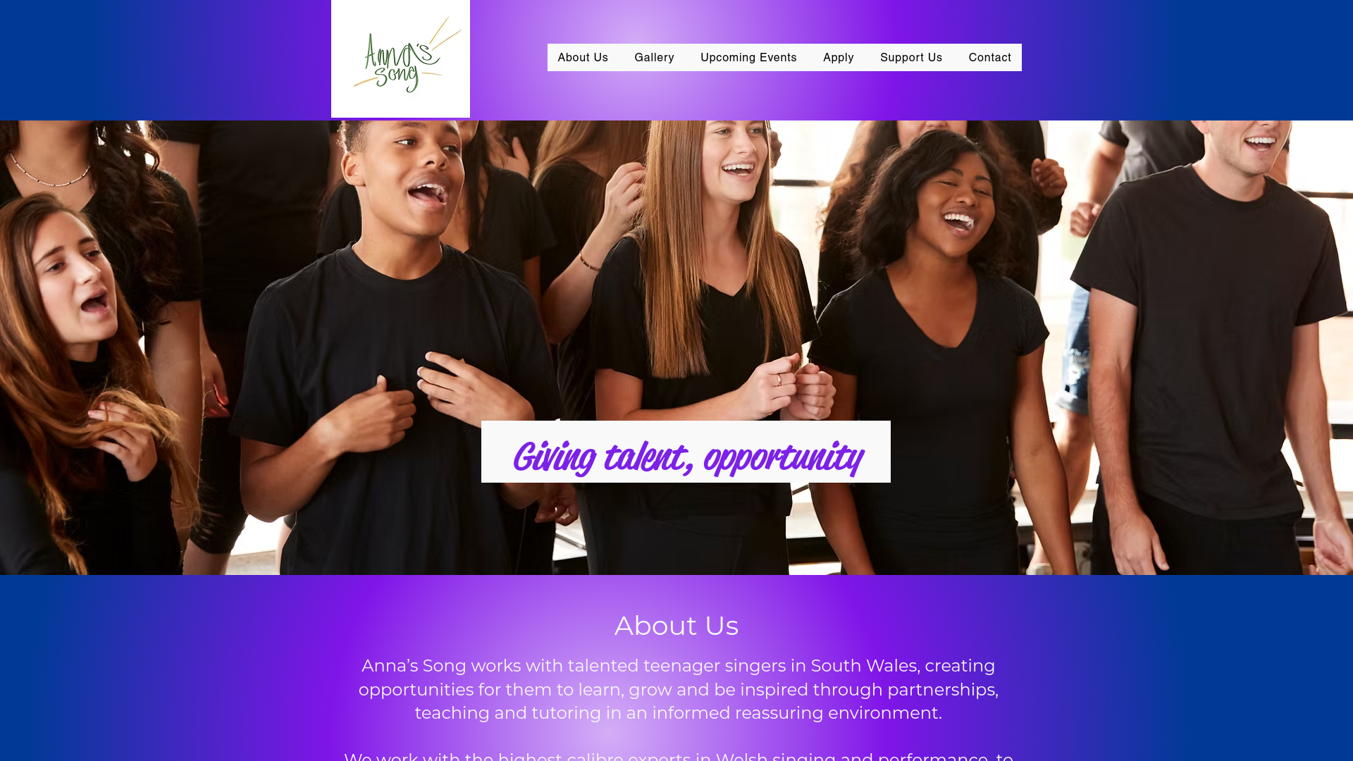Website screenshot