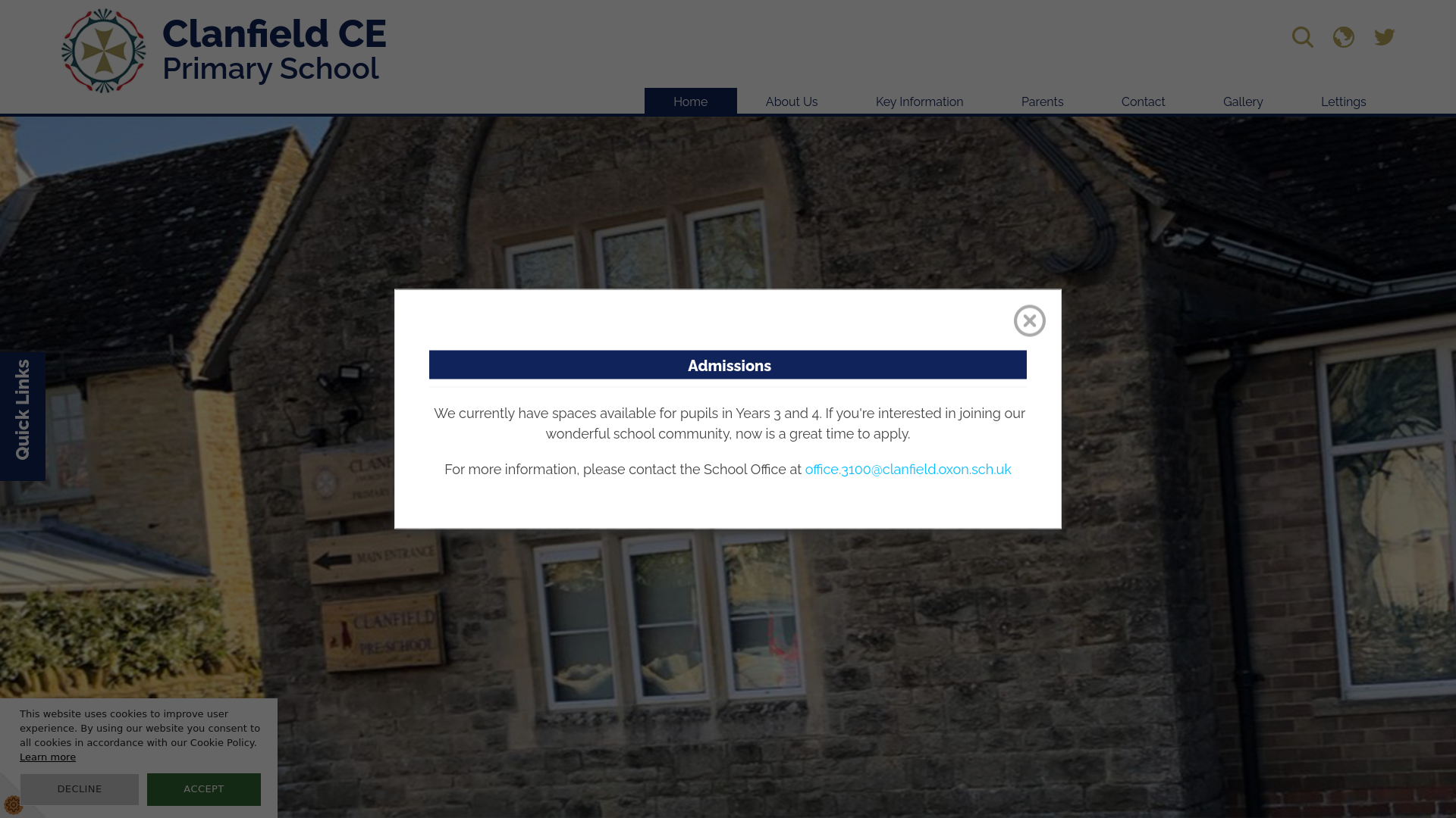 Website screenshot