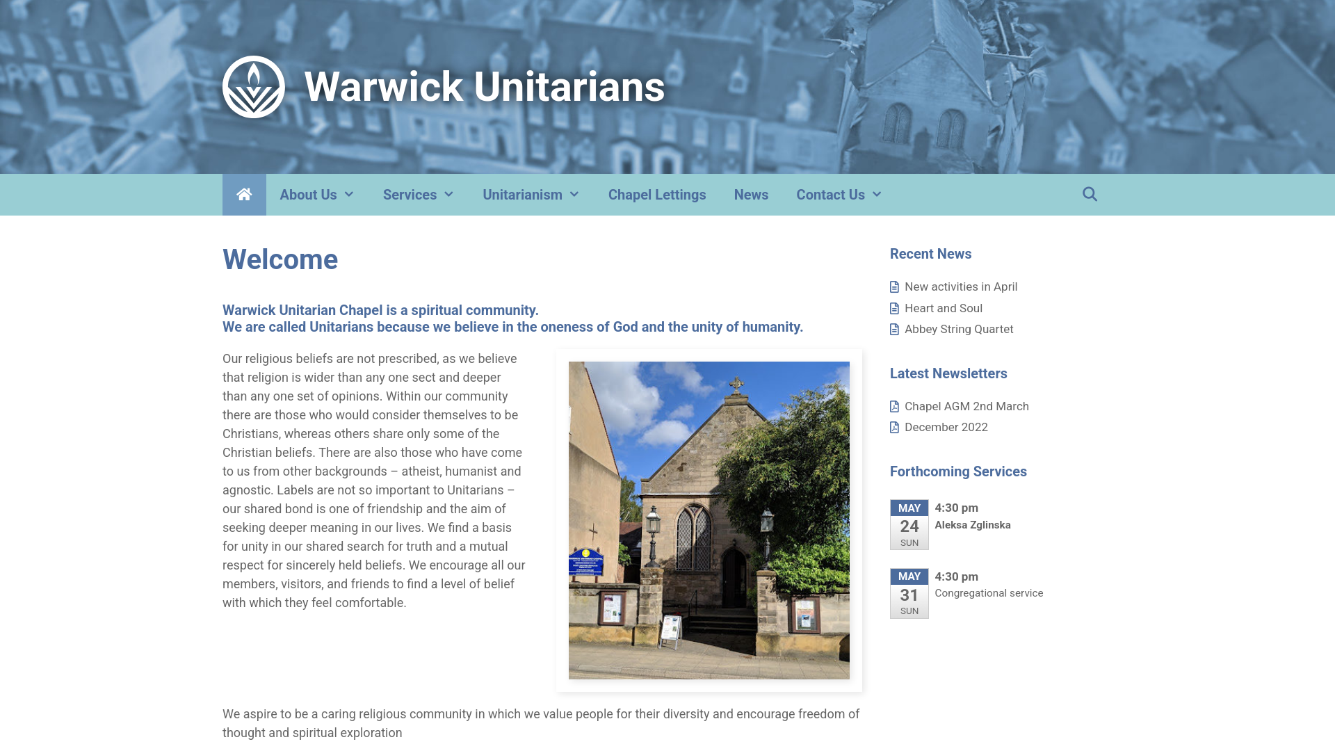 Website screenshot