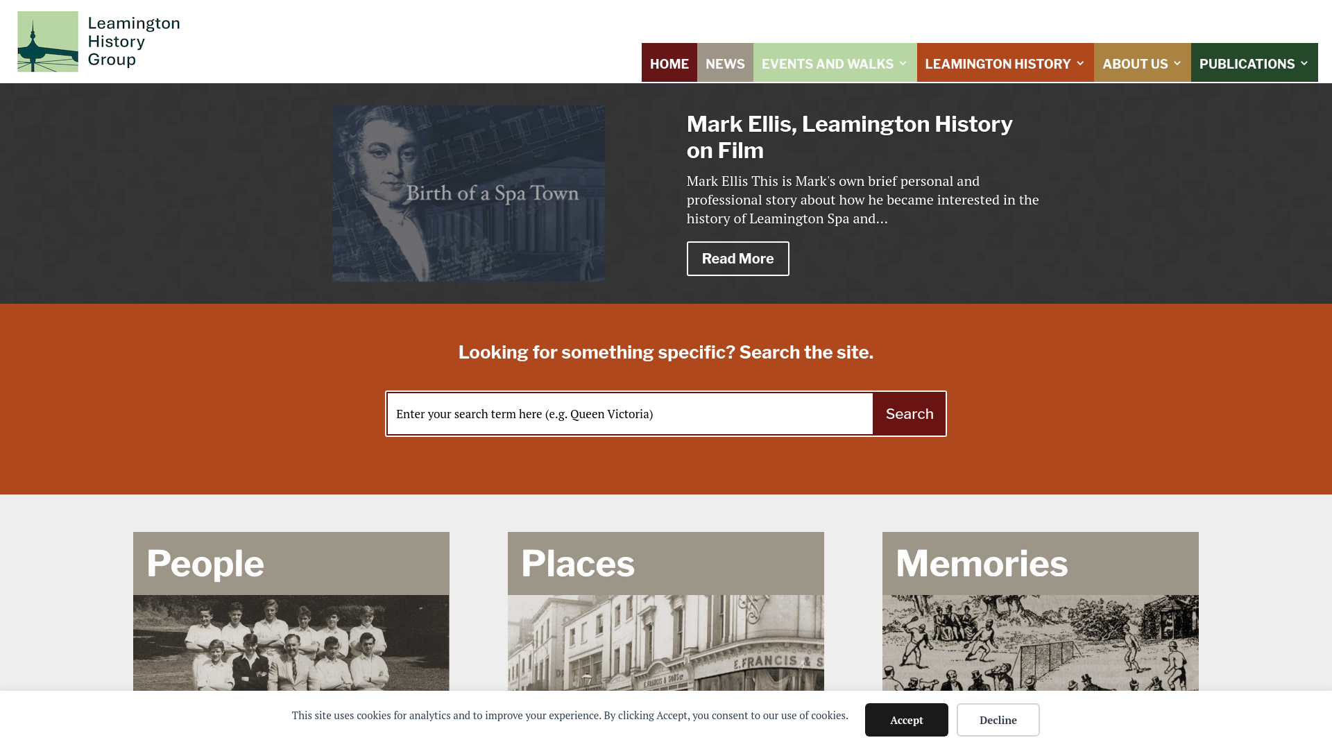 Website screenshot